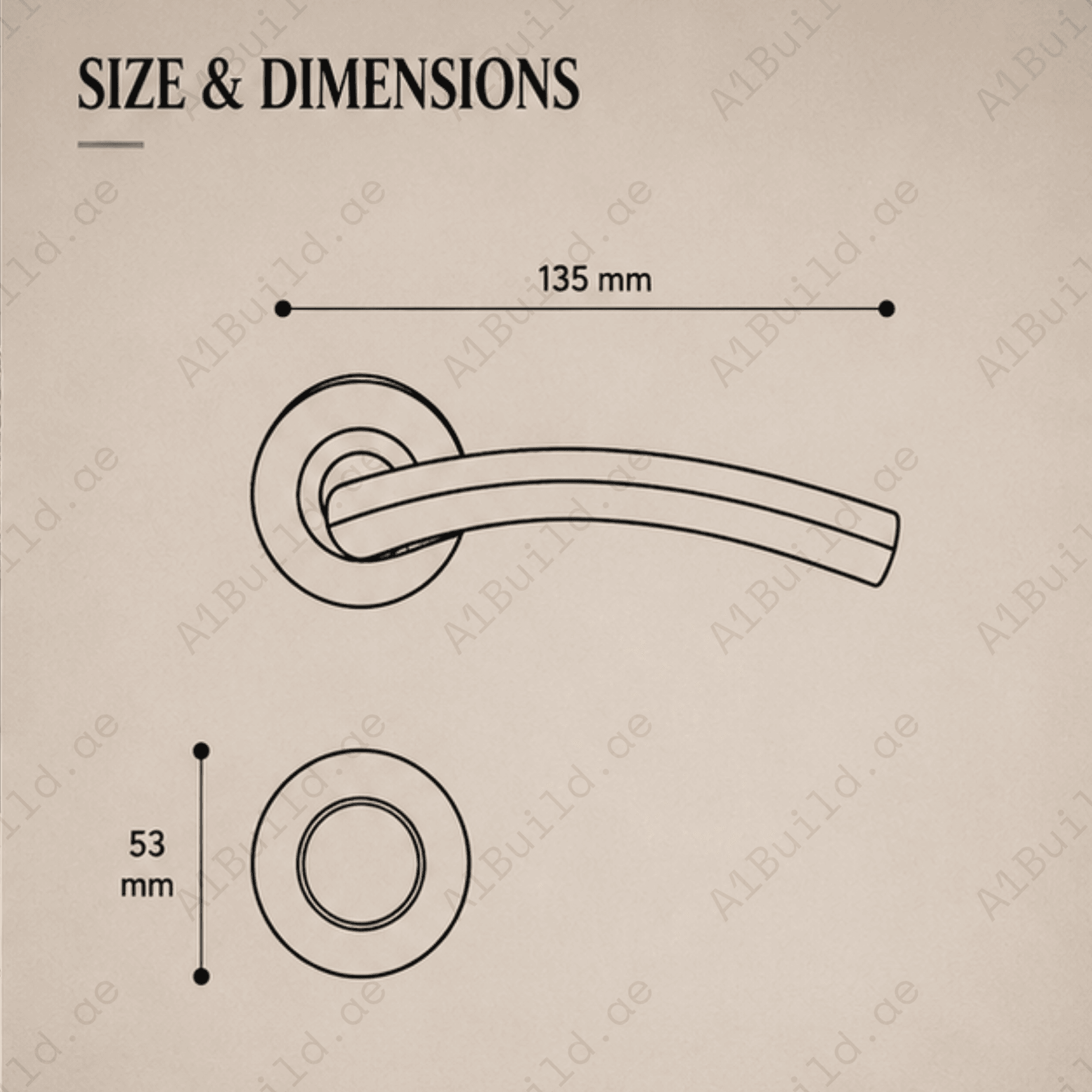 SRH.03 premium stainless steel door lock handle with a refined brushed finish. Perfect for luxury homes, hotels, offices, and stylish contemporary interiors.