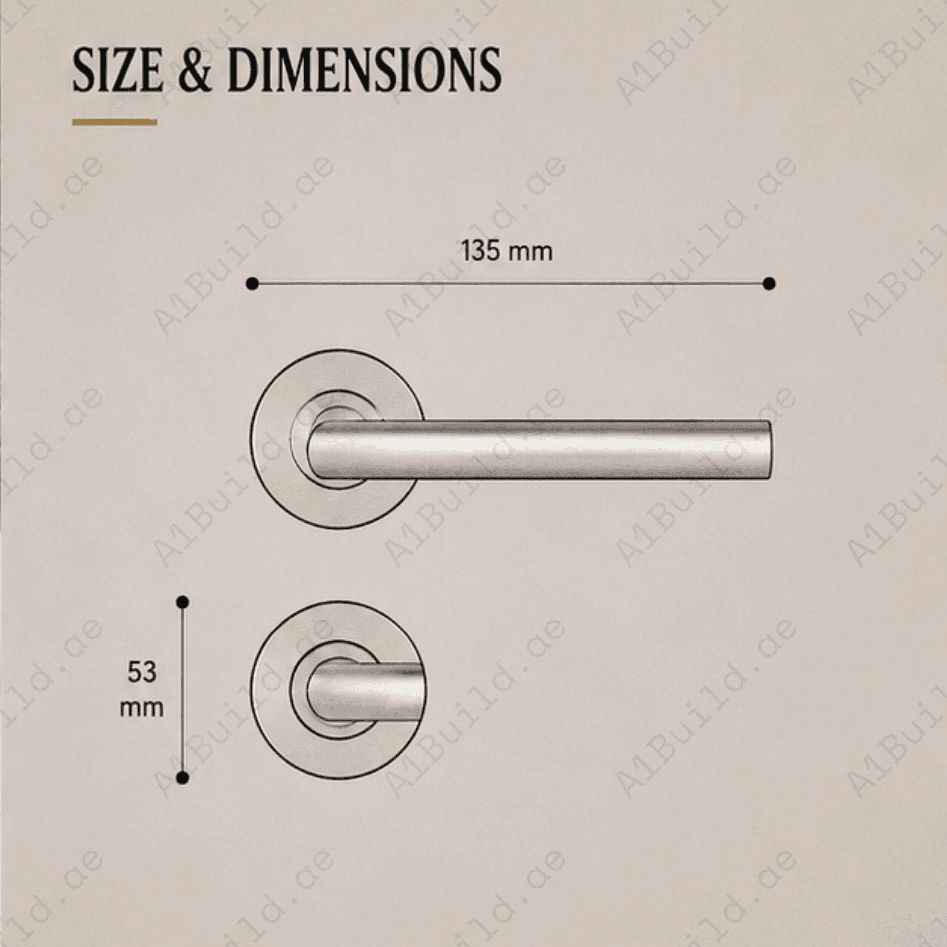 SRH.04 premium stainless steel door lock handle with a refined brushed finish. Designed for luxury homes, hotels, offices, and contemporary interior spaces.