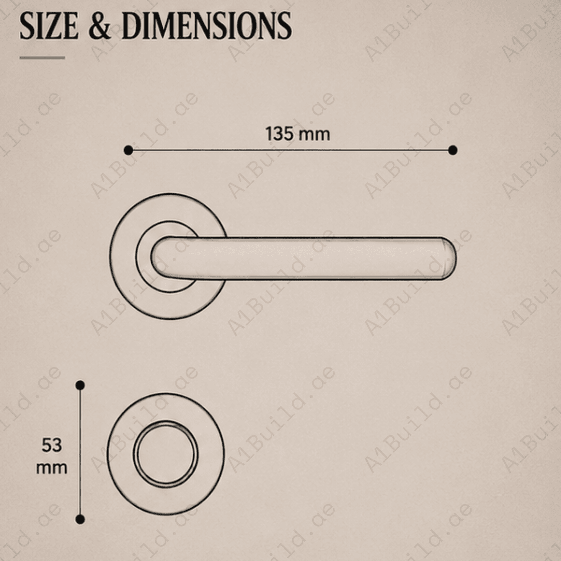 SRH.07 premium stainless steel door lock handle with a sleek brushed finish. Designed for luxury homes, hotels, offices, and stylish modern interiors.