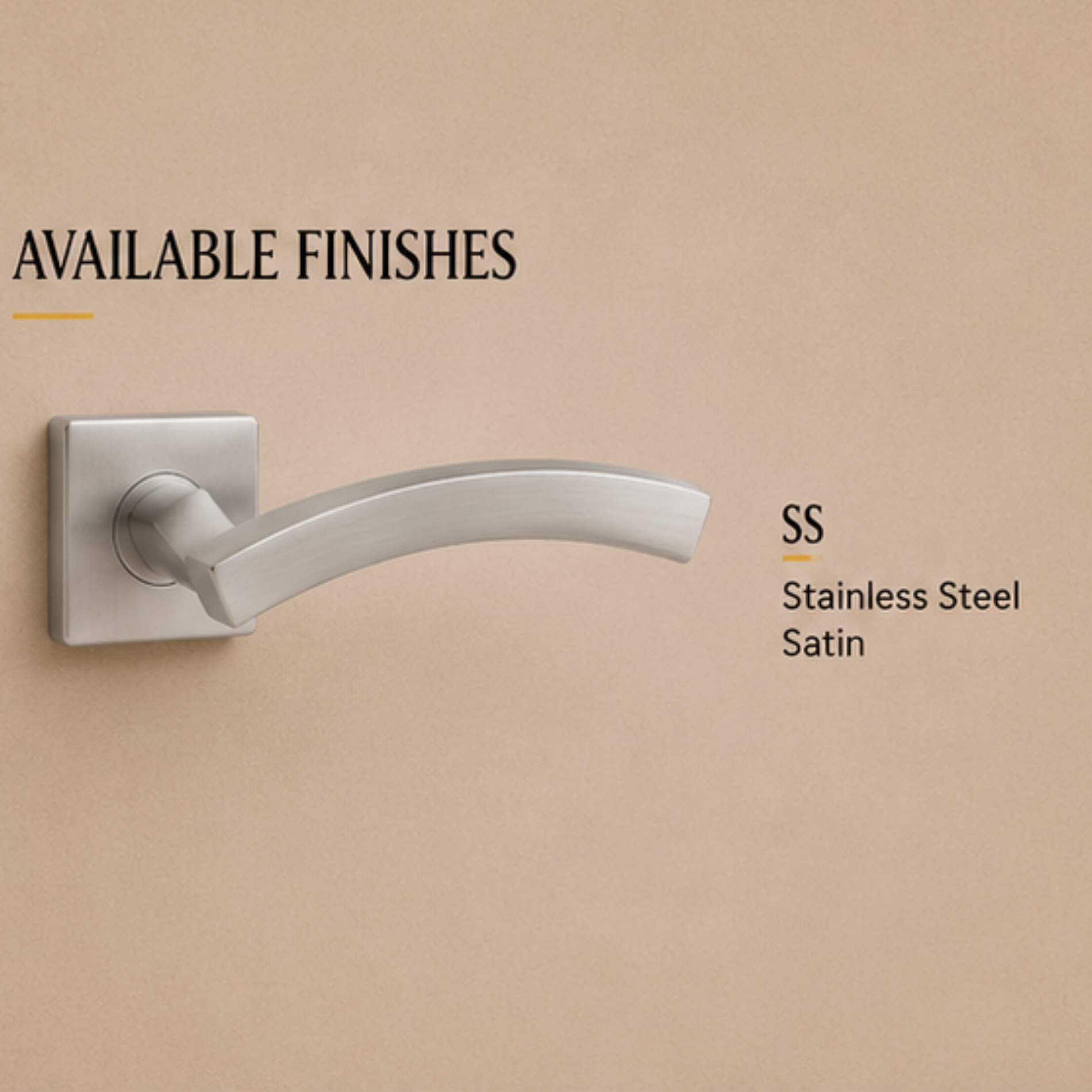 SRH.15 premium stainless steel door handle with a refined brushed finish. A stylish choice for luxury homes, hotels, offices, and contemporary interior spaces.
