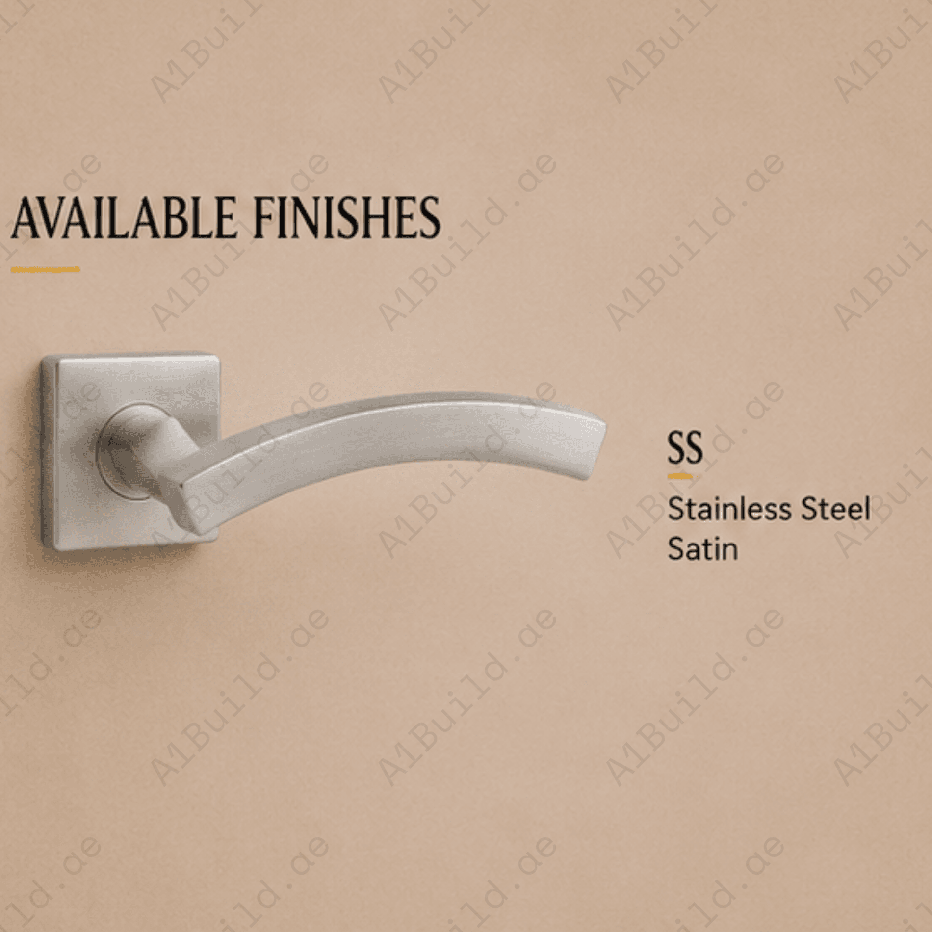 SRH.15 premium stainless steel door handle with a refined brushed finish. A stylish choice for luxury homes, hotels, offices, and contemporary interior spaces.