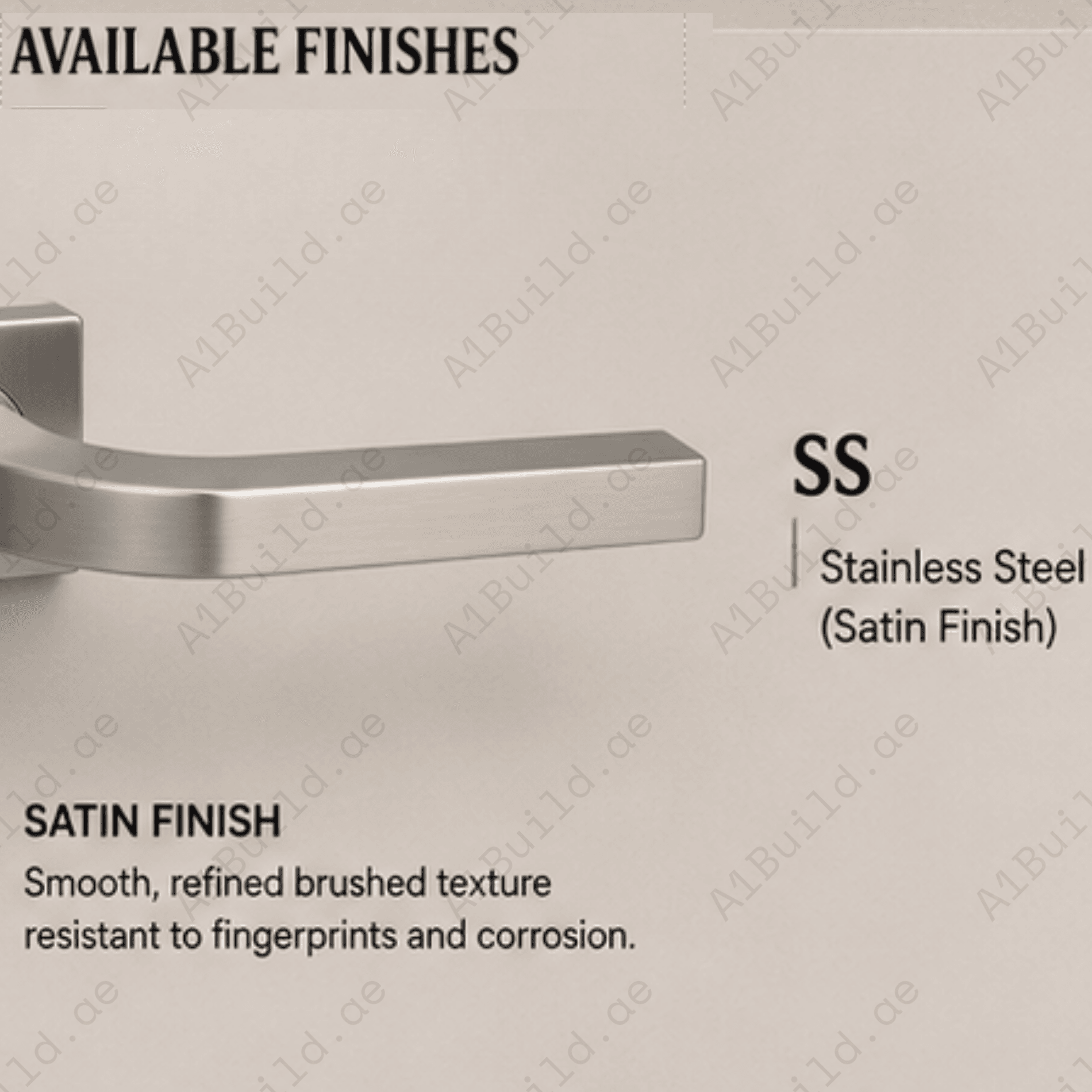 SRH.17.F premium stainless steel door handle with a refined brushed finish. Designed for luxury homes, hotels, offices, and elegant contemporary interior spaces.