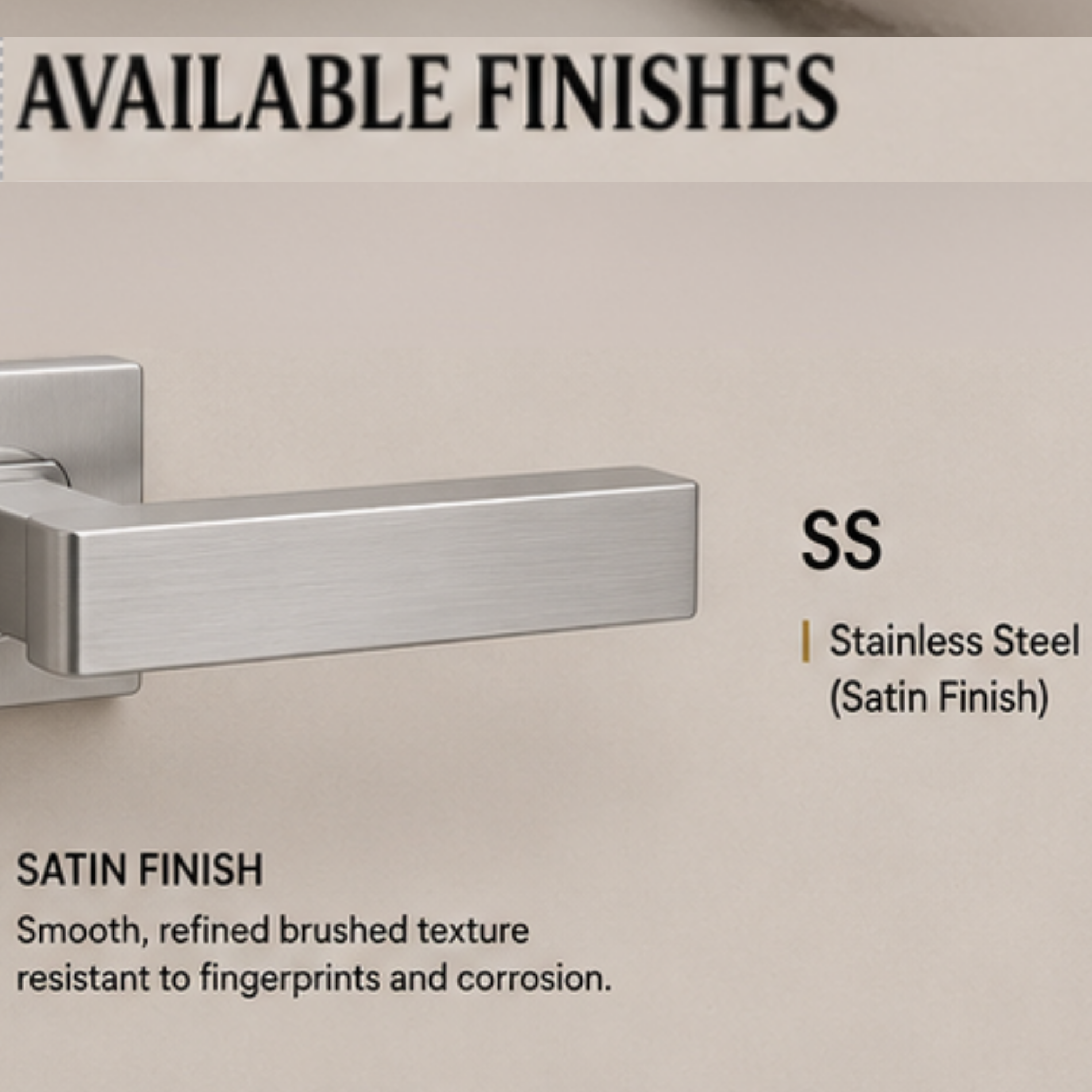 SRH.24.F premium stainless steel door handle with a sleek brushed finish. Perfect for luxury homes, hotels, offices, and modern interior spaces.