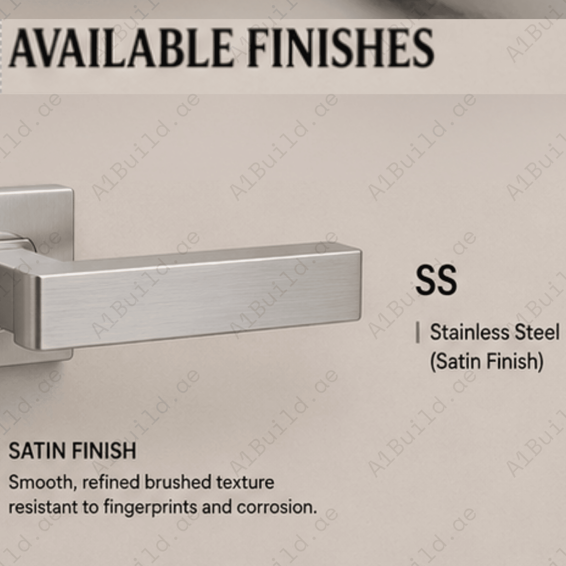 SRH.24.F premium stainless steel door handle with a sleek brushed finish. Perfect for luxury homes, hotels, offices, and modern interior spaces.