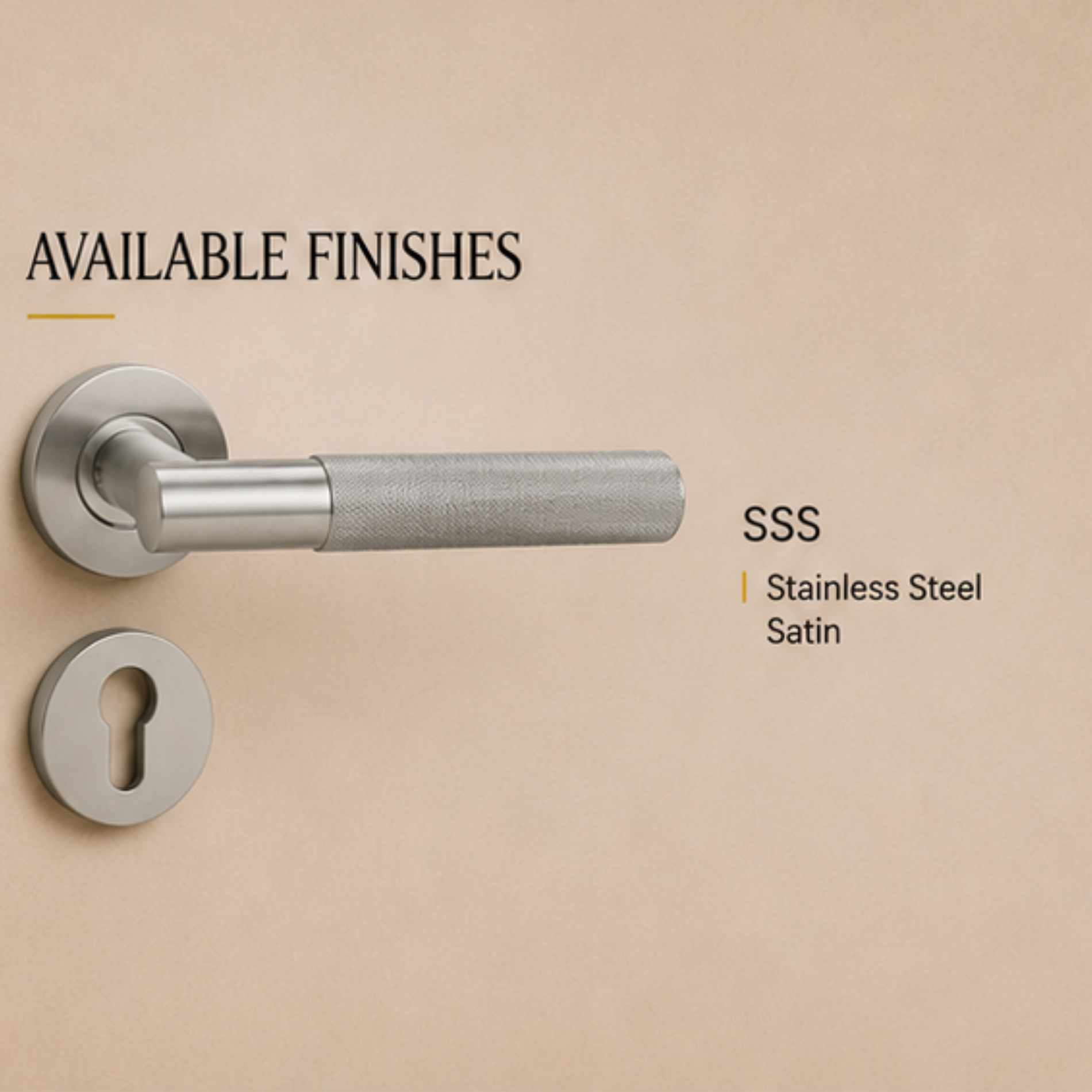 SRH.240.HO premium stainless steel door lock handle with corrosion-resistant finish. Heavy-duty architectural hardware for homes, hotels, offices, and commercial buildings.