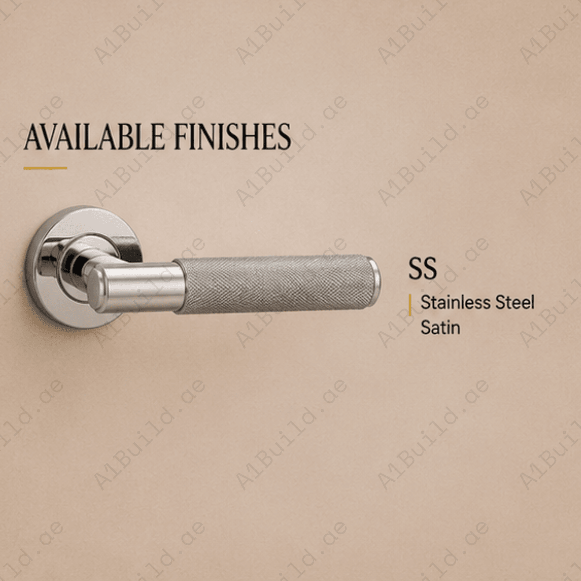 SRH.310 premium stainless steel door lock handle with corrosion-resistant finish. Heavy-duty architectural hardware for homes, hotels, offices, and commercial buildings.