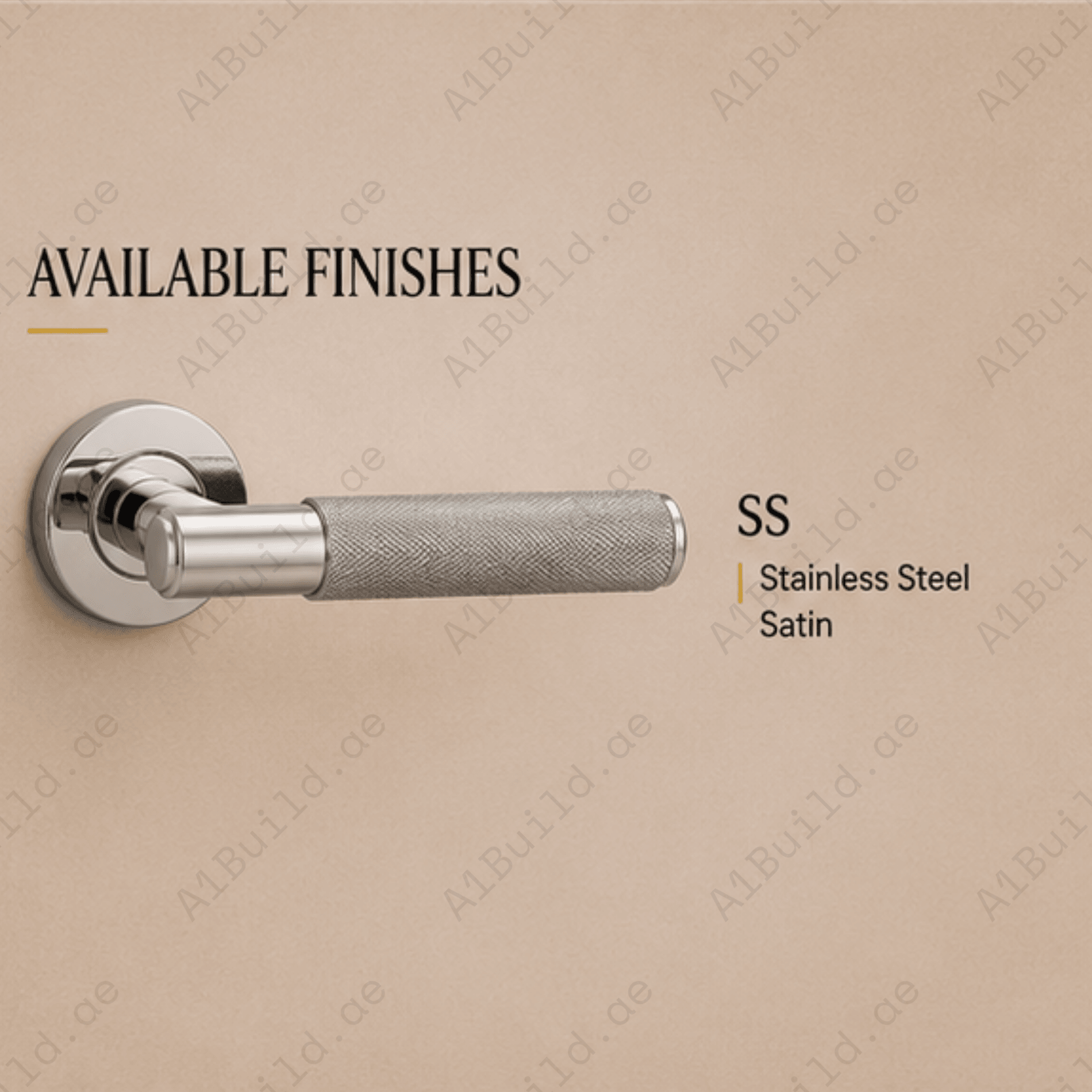 SRH.312 premium stainless steel door lock handle with corrosion-resistant finish. Heavy-duty architectural hardware for homes, hotels, offices, and commercial buildings.
