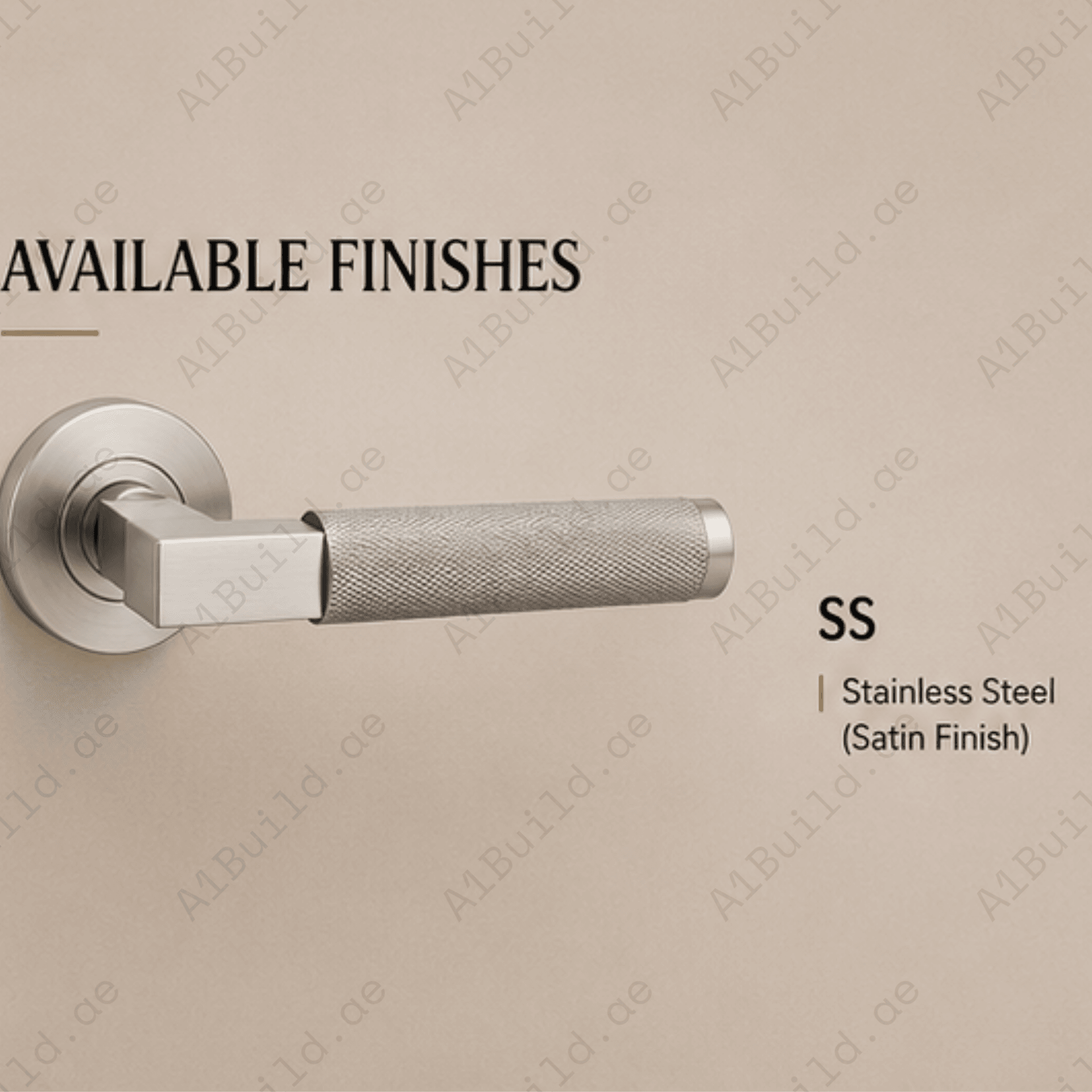 SRH.314 premium stainless steel door lock handle with corrosion-resistant finish. Heavy-duty architectural hardware for homes, hotels, offices, and commercial buildings.