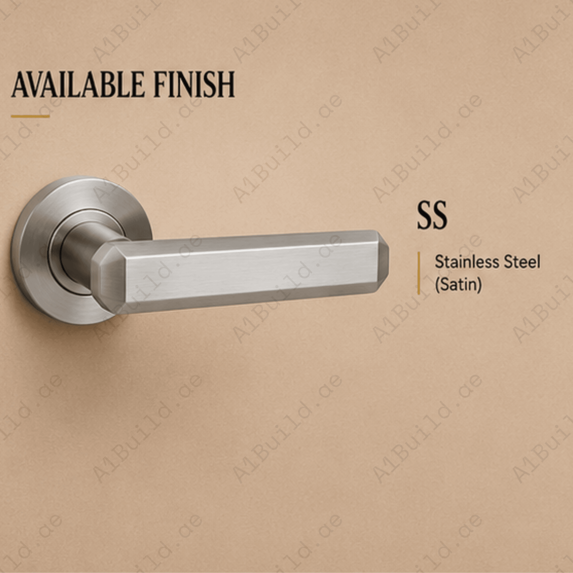 SRH.322 premium stainless steel door handle with a sleek brushed finish. Perfect for luxury homes, hotels, offices, and contemporary interior spaces.