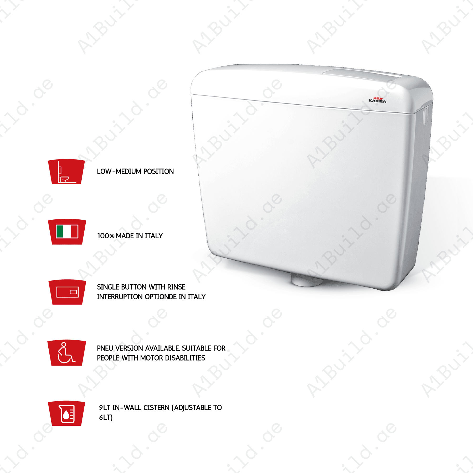 SUPER KARIBA MONO Exposed Flush Cistern – Silent, Durable & Water-Saving