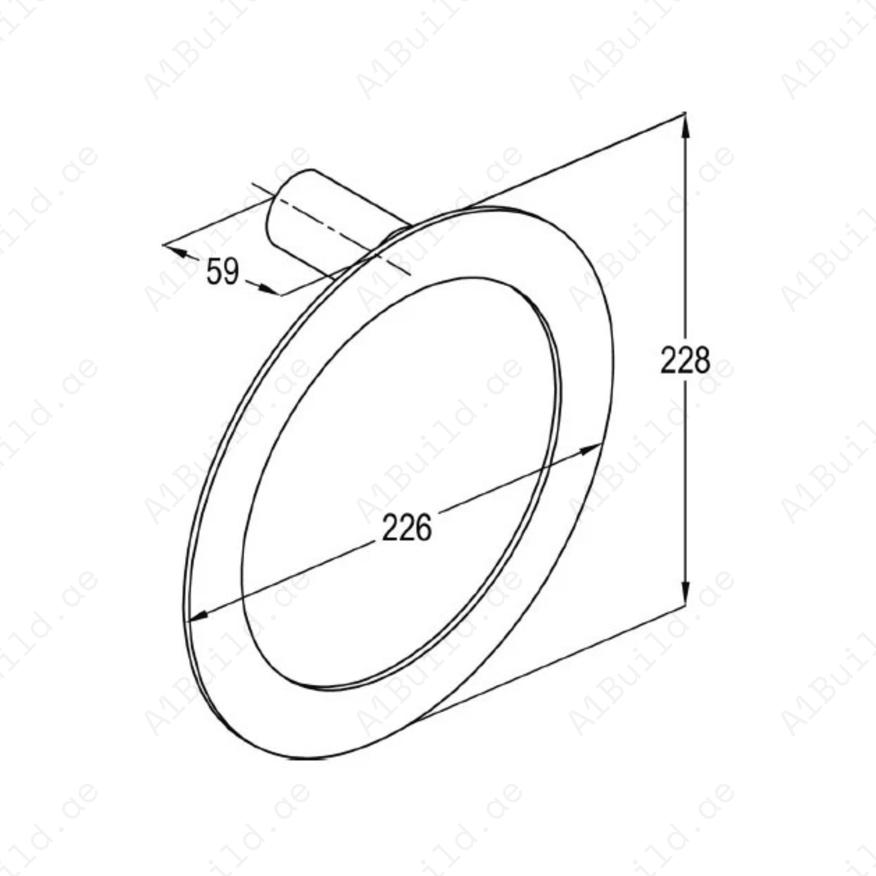 SWINGTowelRing_ChromeFinish_SecureWallMountDesign_3