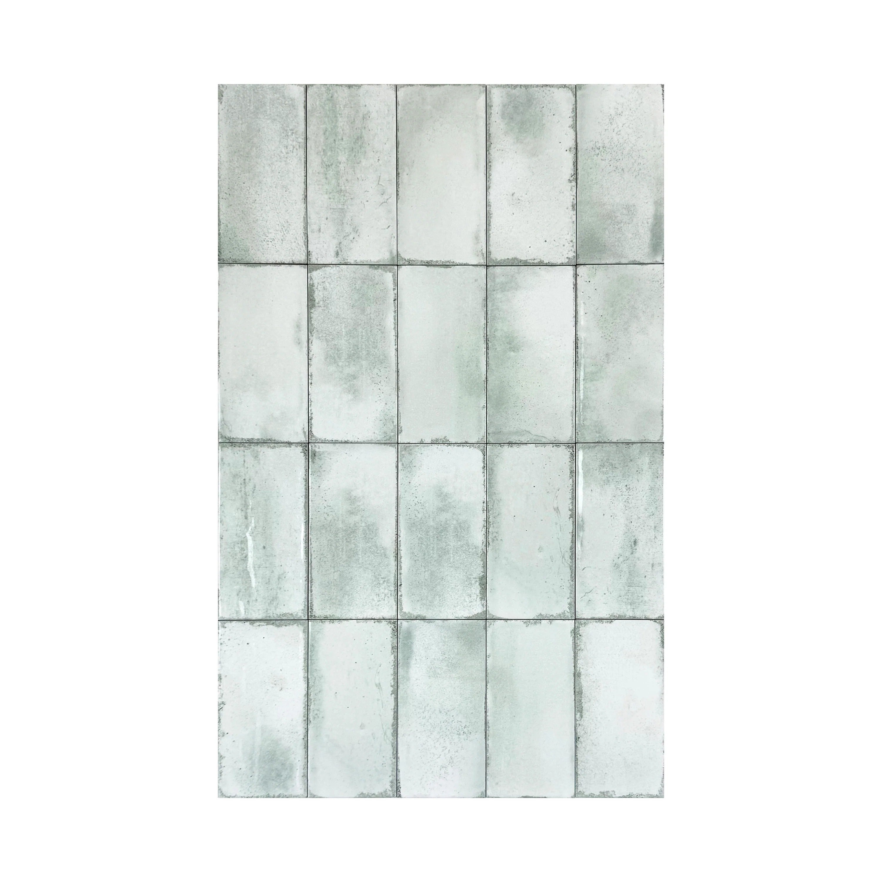 Sage Green Glossy Ceramic Artisanal Tile – Premium ceramic tile with a glossy finish, perfect for stylish walls, floors, kitchens, bathrooms, and feature areas.