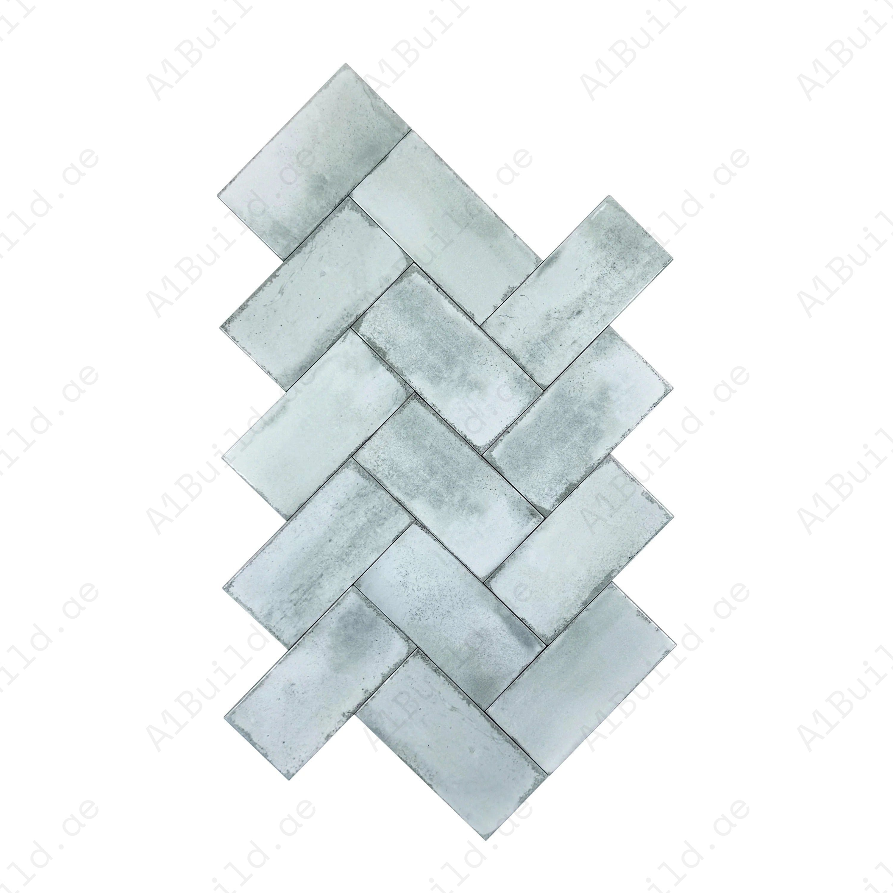 Sage Green Glossy Ceramic Artisanal Tile – Premium ceramic tile with a glossy finish, perfect for stylish walls, floors, kitchens, bathrooms, and feature areas.