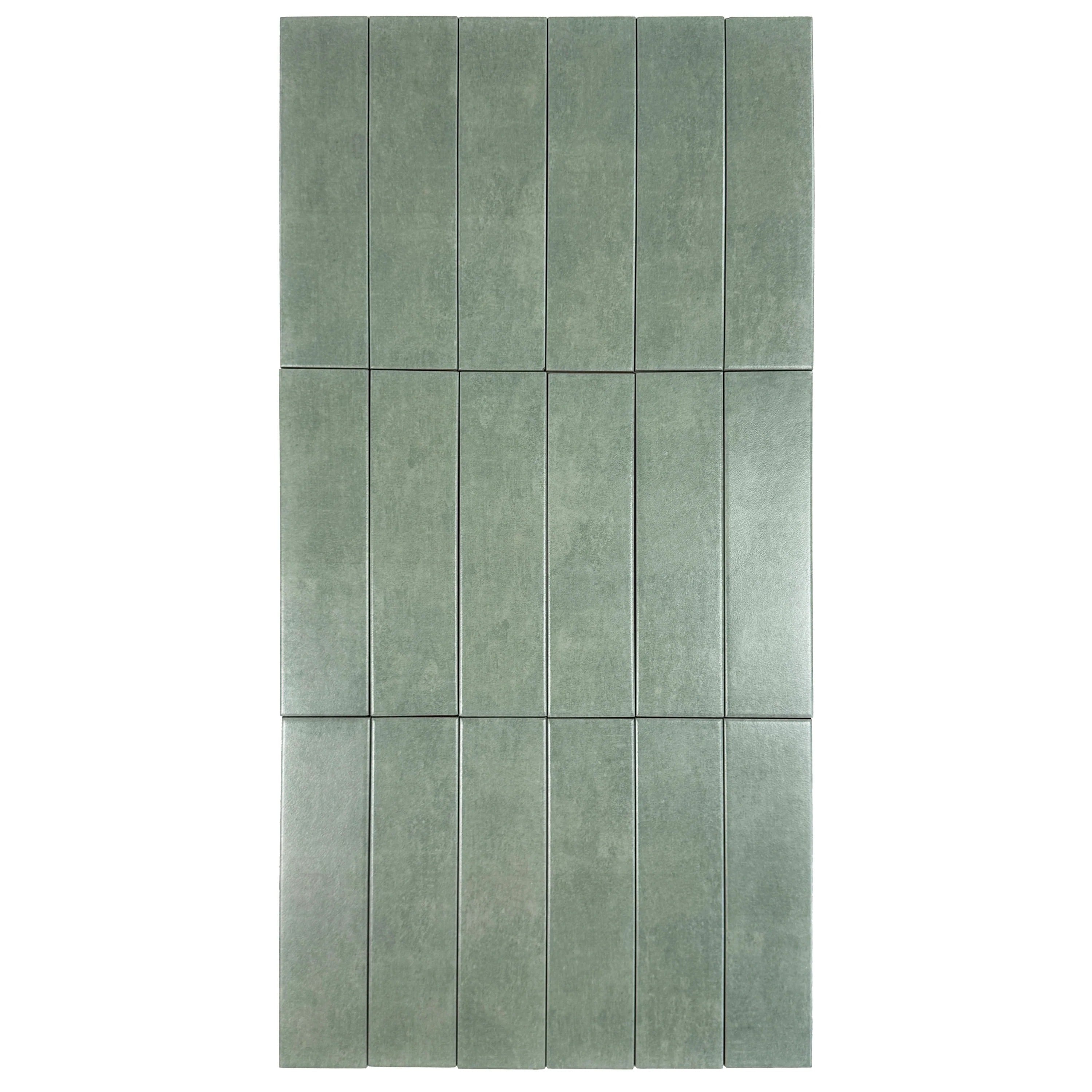 Sage Green Semimatte Porcelain Artisanal Tile – Premium porcelain tile with a semimatte finish, ideal for walls, floors, kitchens, bathrooms, and feature areas.