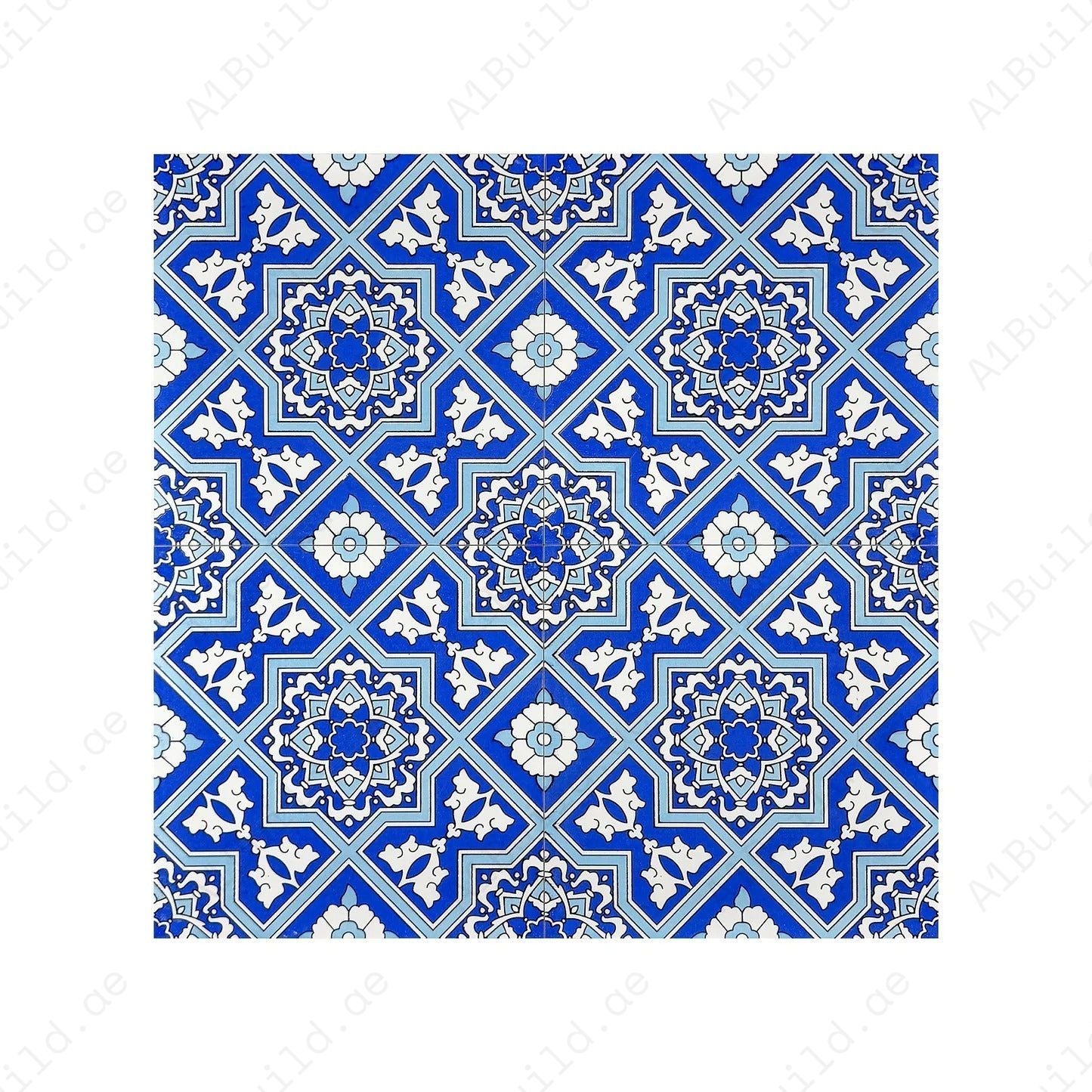 Sahara Splendor Moroccan Matte Ceramic Tile Pattern 301 – Premium ceramic tile with a matte finish, ideal for elegant walls, floors, kitchens, and bathrooms.