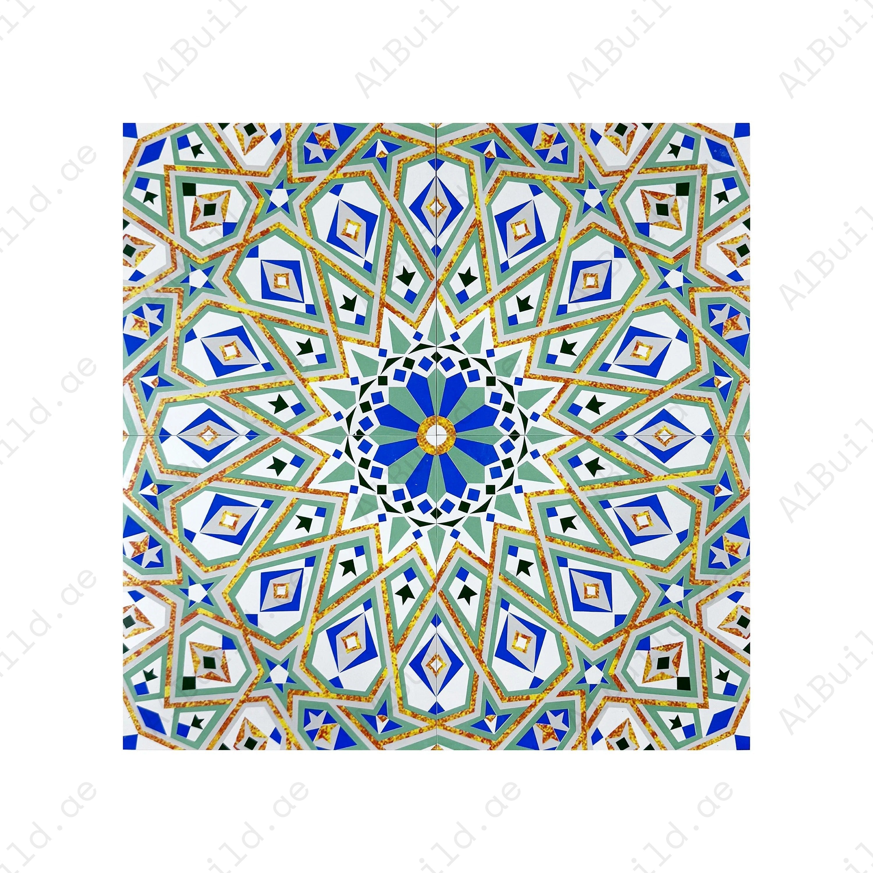 Sahara Splendor Moroccan Matte Ceramic Tile Pattern 304 – Premium ceramic tile with a matte finish, ideal for elegant walls, floors, kitchens, and bathrooms.