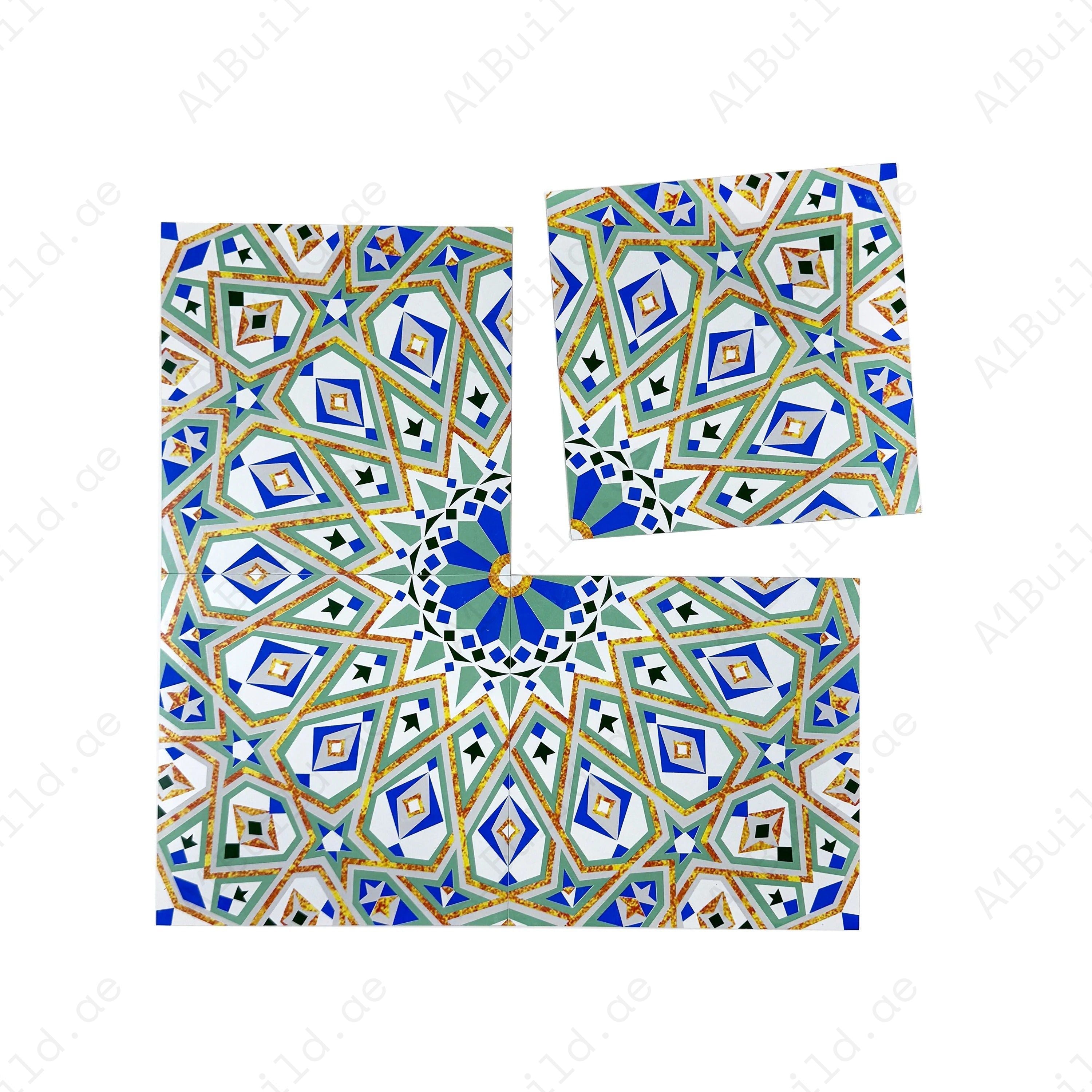 Sahara Splendor Moroccan Matte Ceramic Tile Pattern 304 – Premium ceramic tile with a matte finish, ideal for elegant walls, floors, kitchens, and bathrooms.