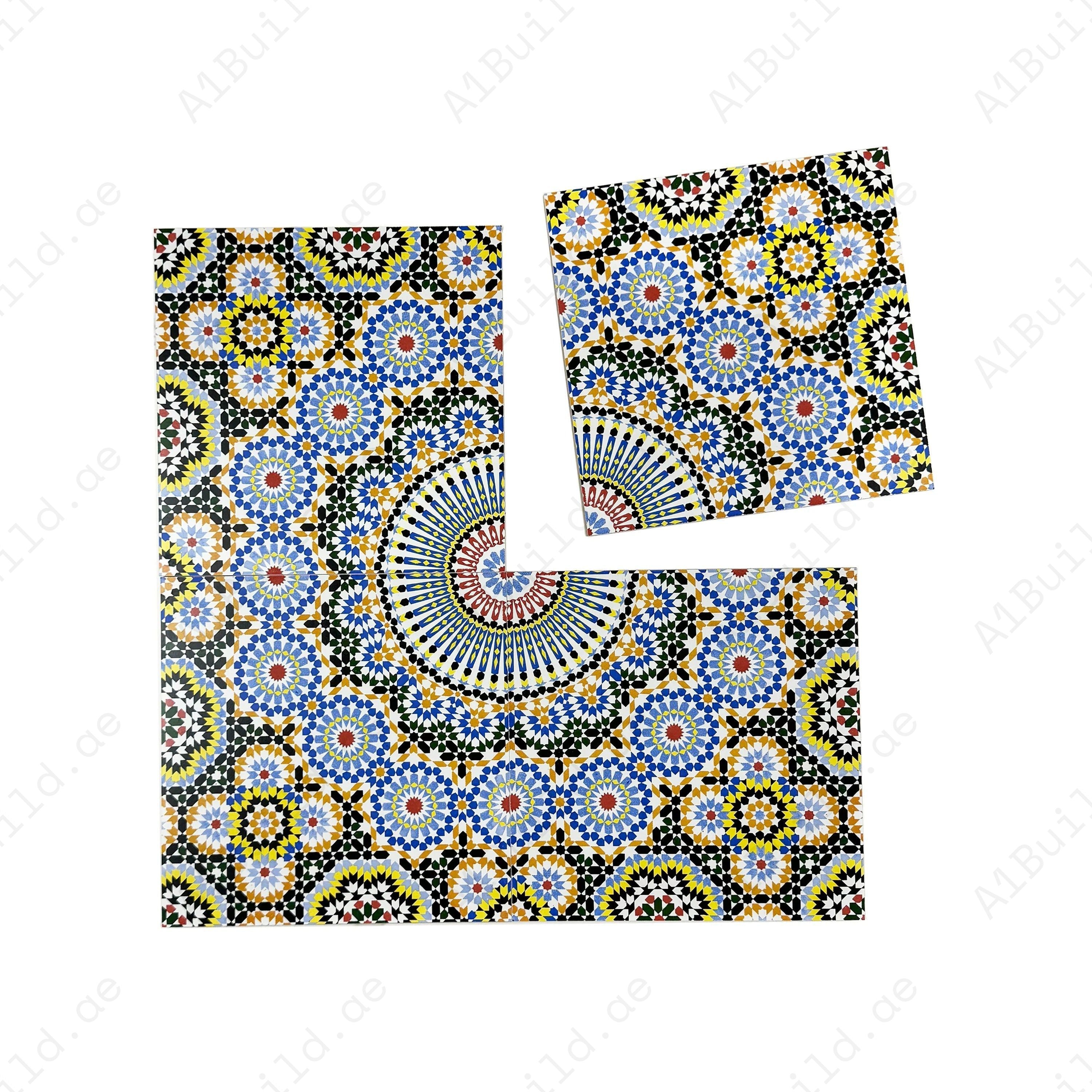 Sahara Splendor Moroccan Matte Ceramic Tile Pattern 312 – Premium ceramic tile with a matte finish, perfect for stylish walls, floors, kitchens, and bathrooms.