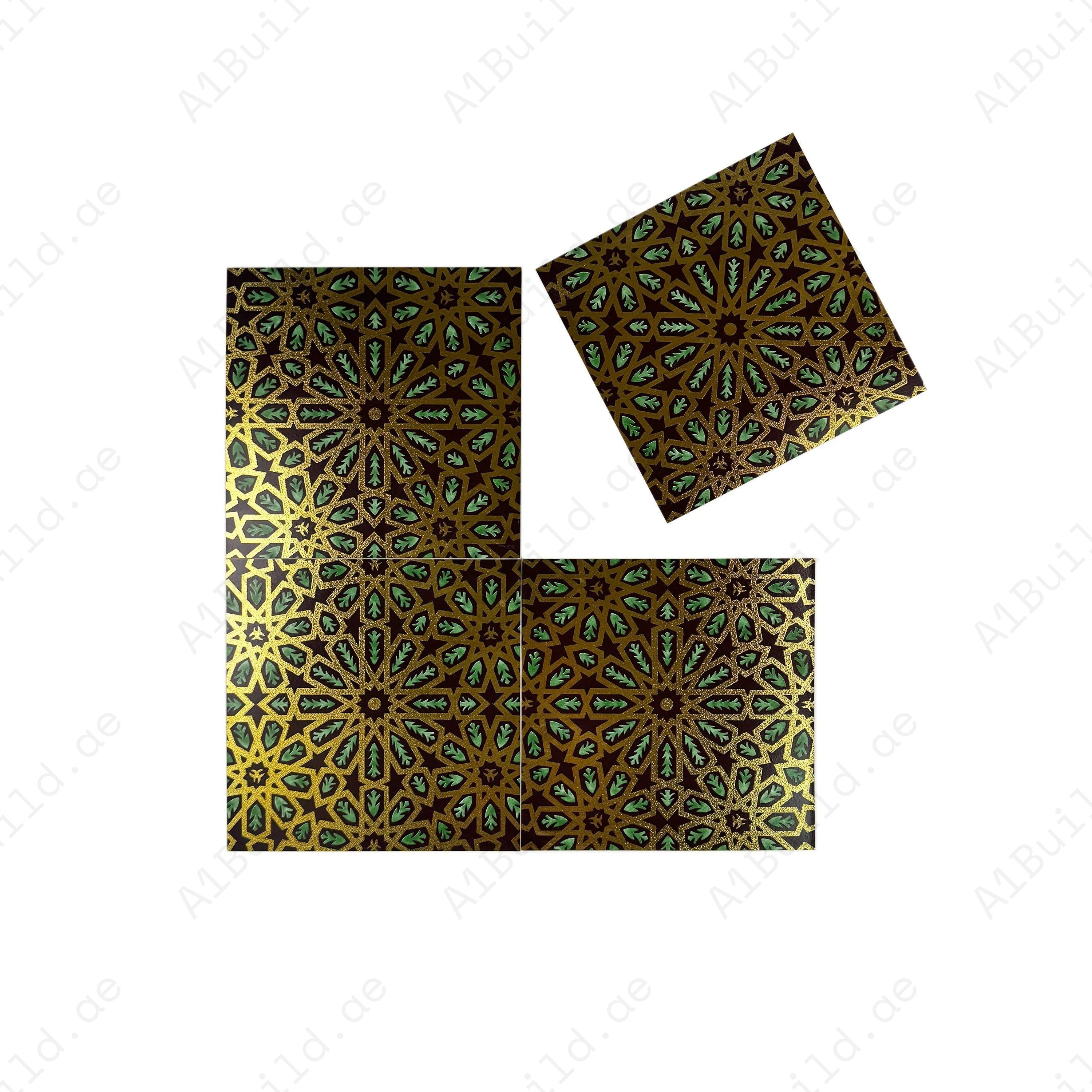 Sahara Splendor Moroccan Matte Ceramic Tile Pattern 321 – Premium ceramic tile with a matte finish, ideal for elegant walls, floors, kitchens, and bathrooms.