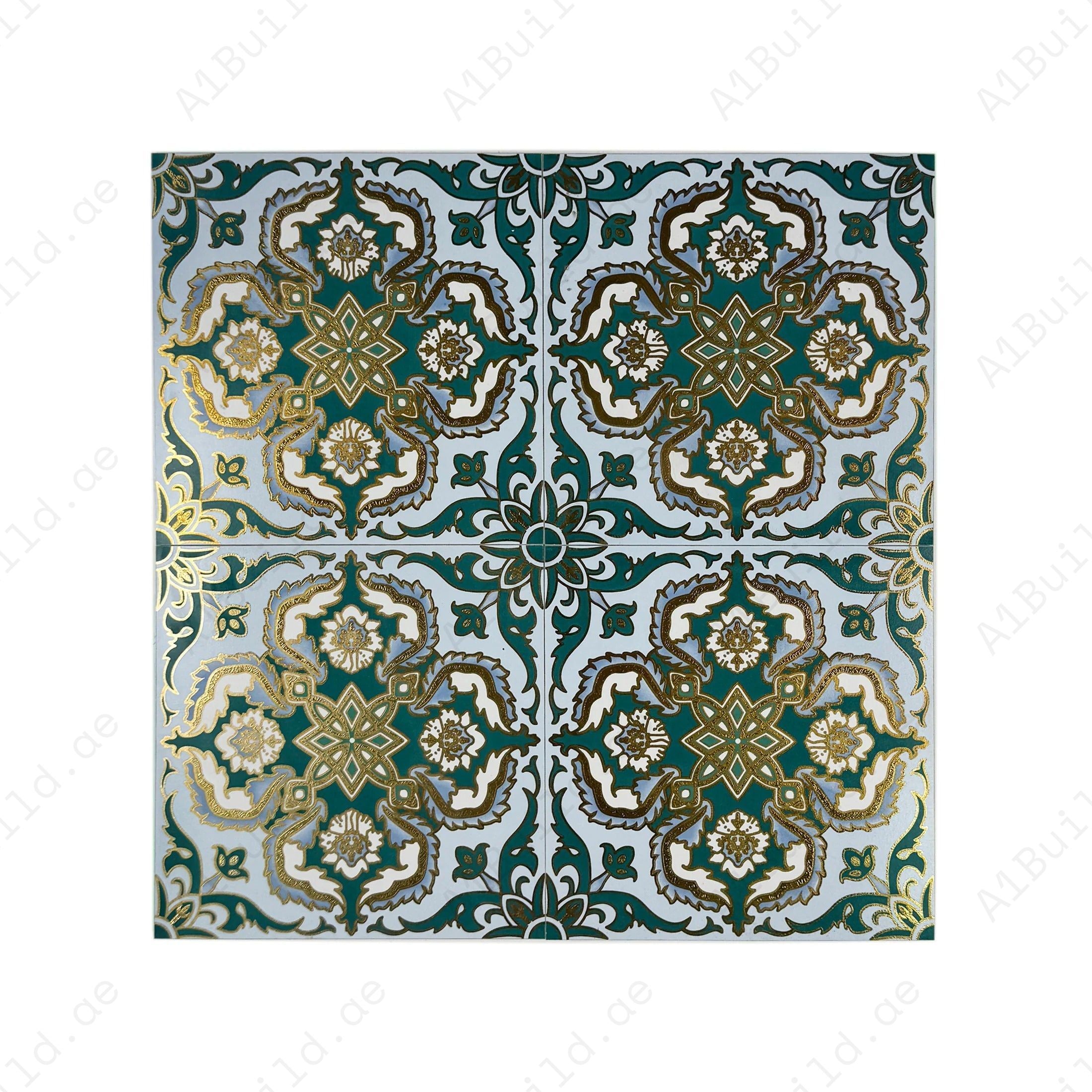Sahara Splendor Moroccan Matte Ceramic Tile Pattern 323 – Premium ceramic tile with a matte finish, perfect for stylish walls, floors, kitchens, and bathrooms.