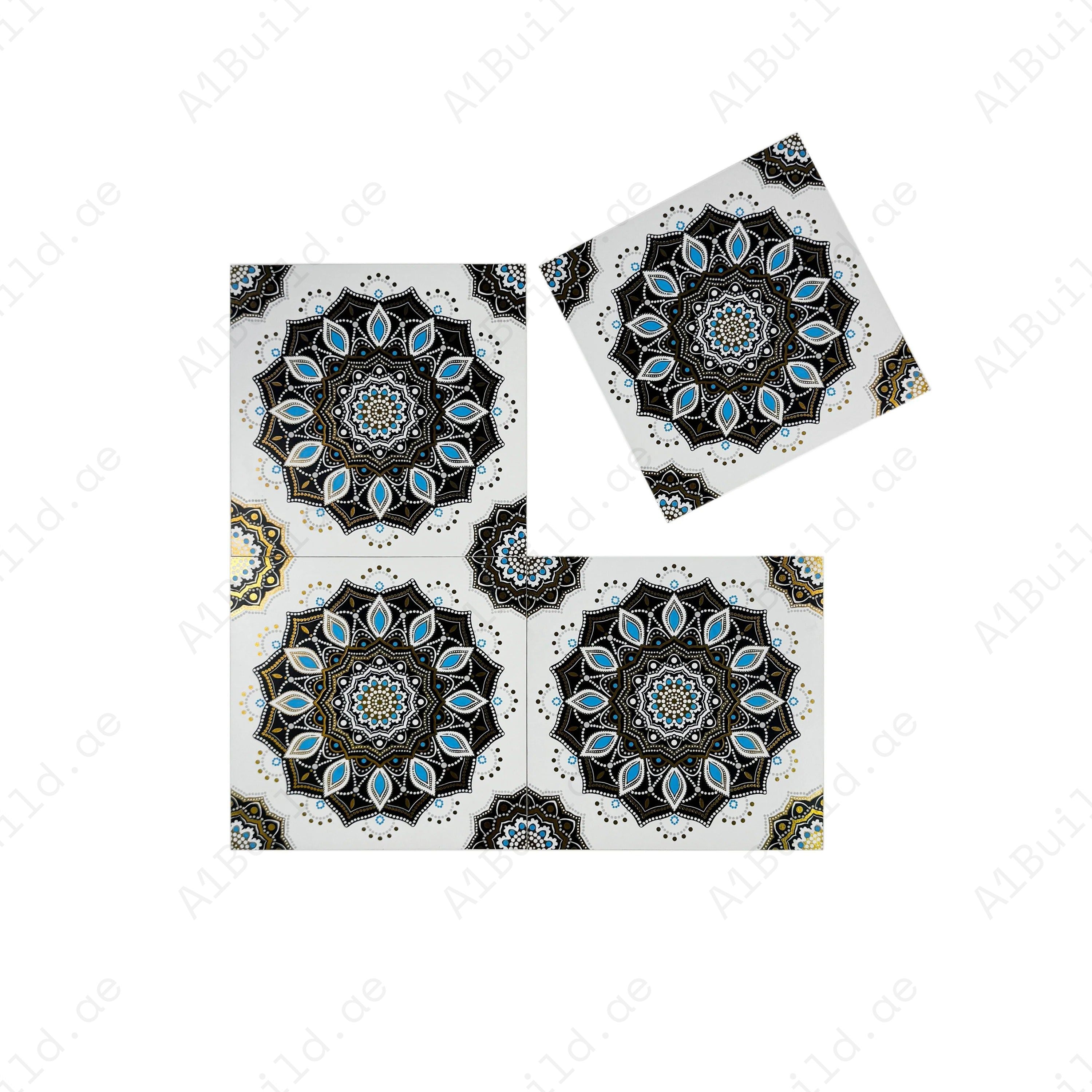 Sahara Splendor Moroccan Matte Ceramic Tile Pattern 327 – Premium matte ceramic tile for elegant walls, floors, kitchens, bathrooms, and refined interiors.