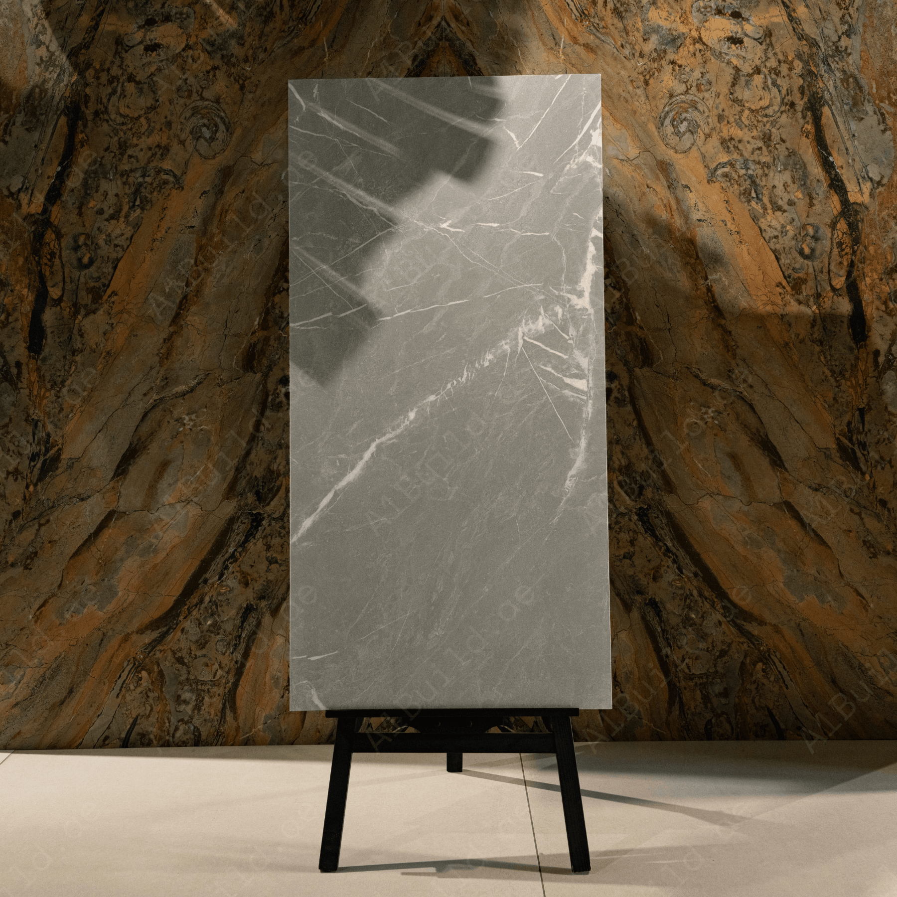 Scultoria Dove 60x120cm antiglare matt porcelain tile in soft grey tones. Durable, elegant, and perfect for modern walls and floors.