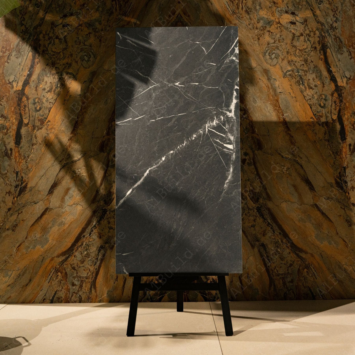 Scultoria Scott Dark Grey Porcelain Tile 60x120cm with Antiglare Matt finish. Durable 9mm porcelain tile, perfect for modern walls and floors.