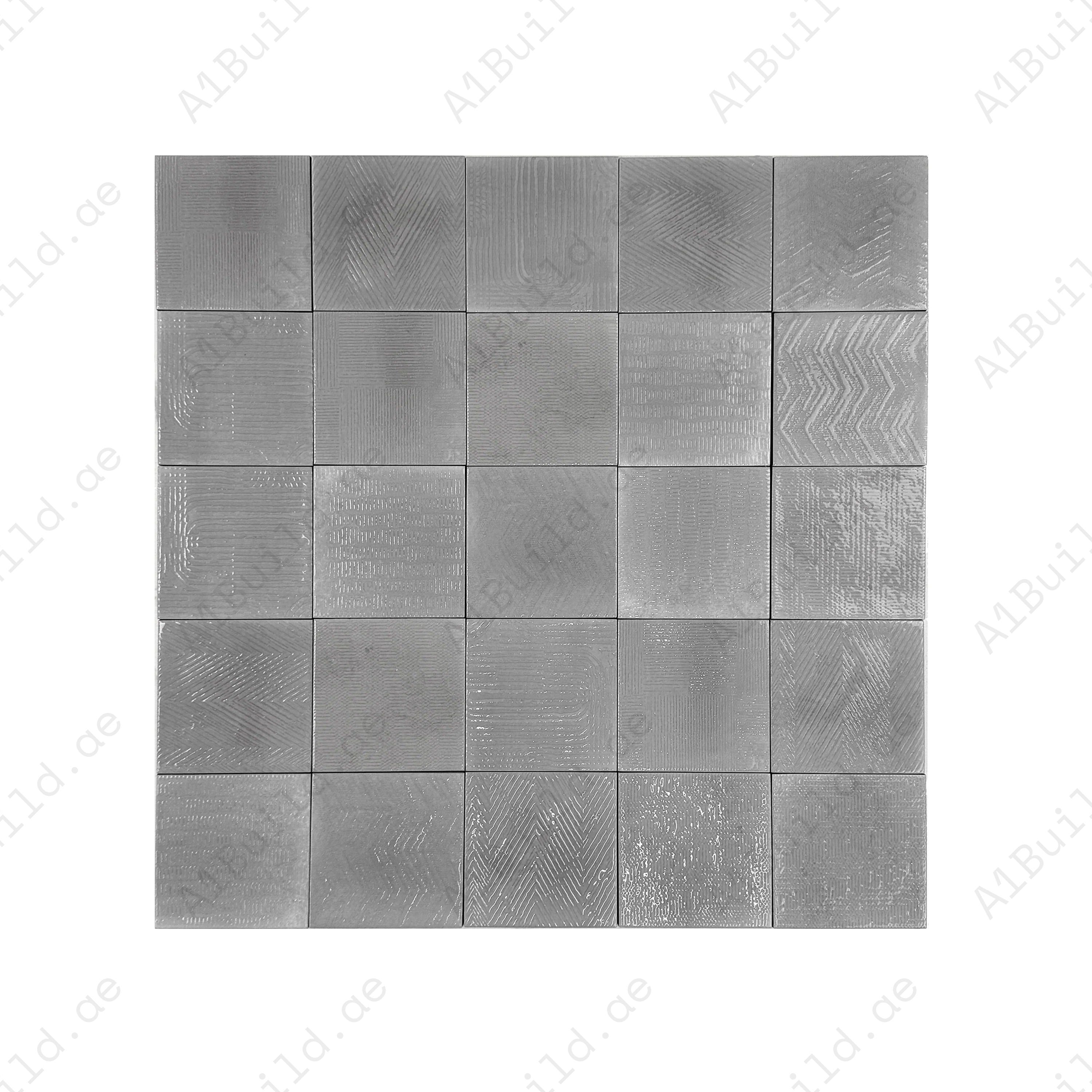 Shinny Silver glossy porcelain subway tile with soft gradients & sleek finish. Durable, waterproof & scratch-resistant—ideal for walls, floors & kitchens.