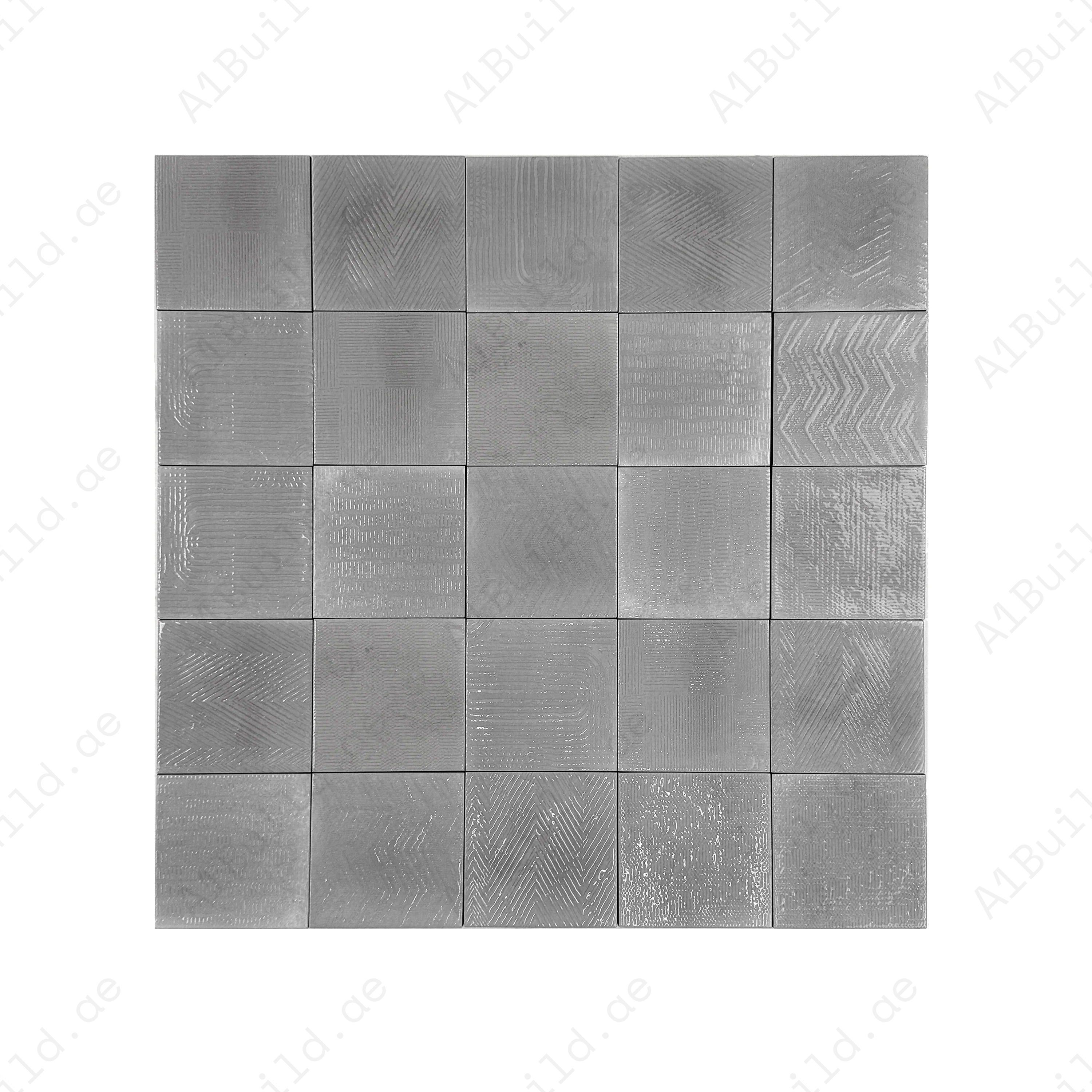 Shinny Silver glossy porcelain subway tile with soft gradients & sleek finish. Durable, waterproof & scratch-resistant—ideal for walls, floors & kitchens.