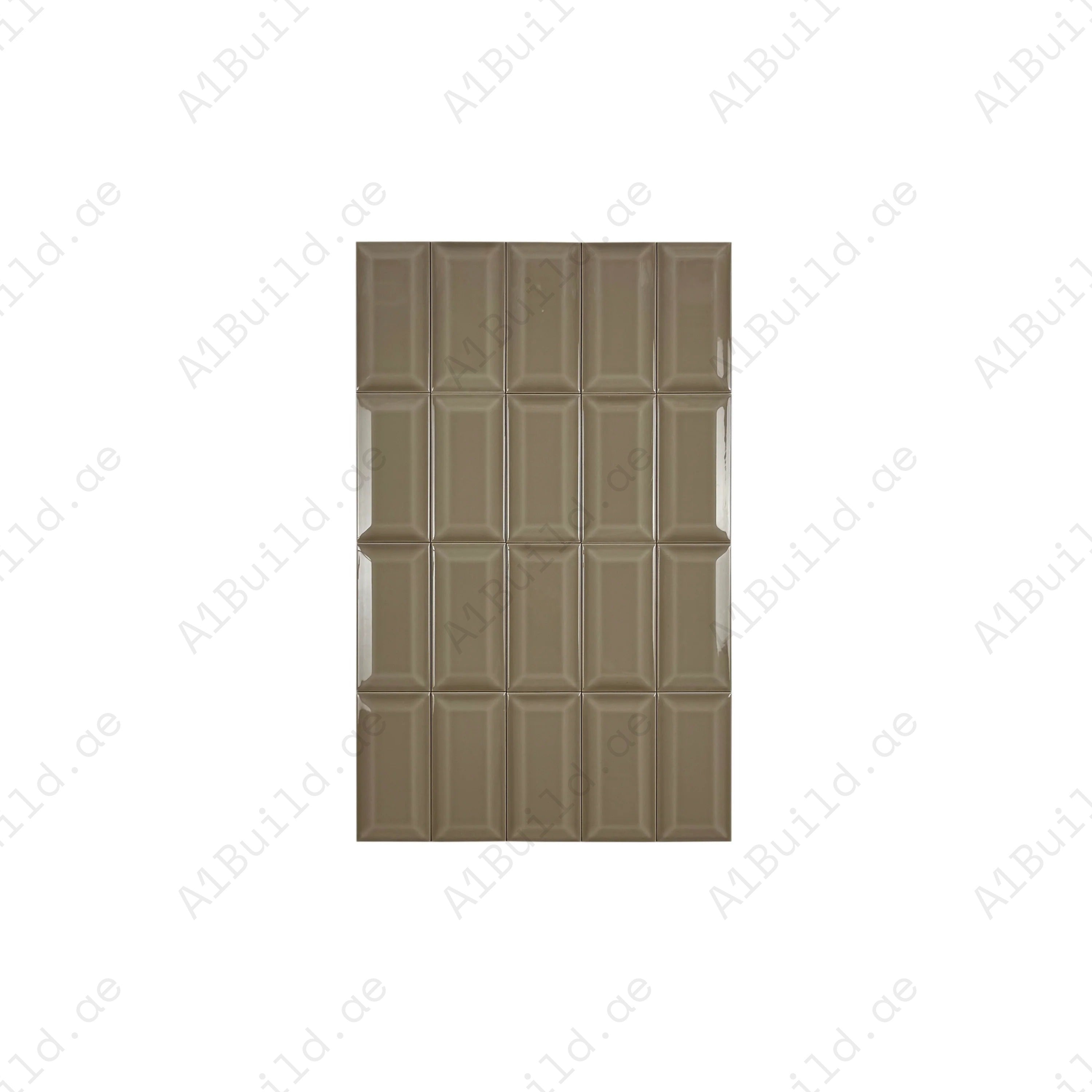 Shop Urban Luxe Light Brown Glossy Beveled Ceramic Tile. Durable, stylish, and easy to clean – perfect for kitchens, bathrooms, accent walls, and interiors.