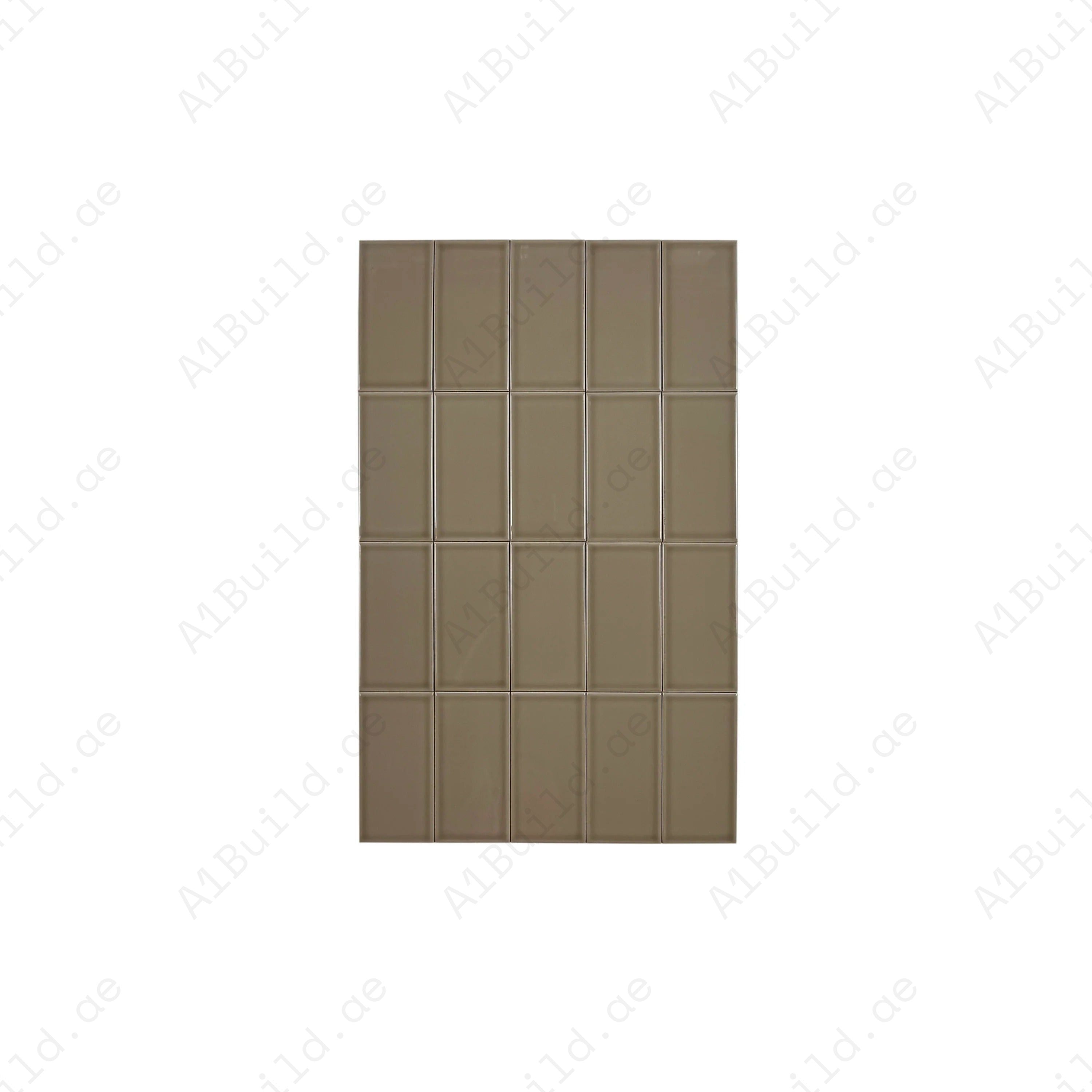 Shop Urban Luxe Light Brown Glossy Flat Ceramic Tile. Durable, easy to clean, and stylish – perfect for kitchens, bathrooms, accent walls, and modern interiors.