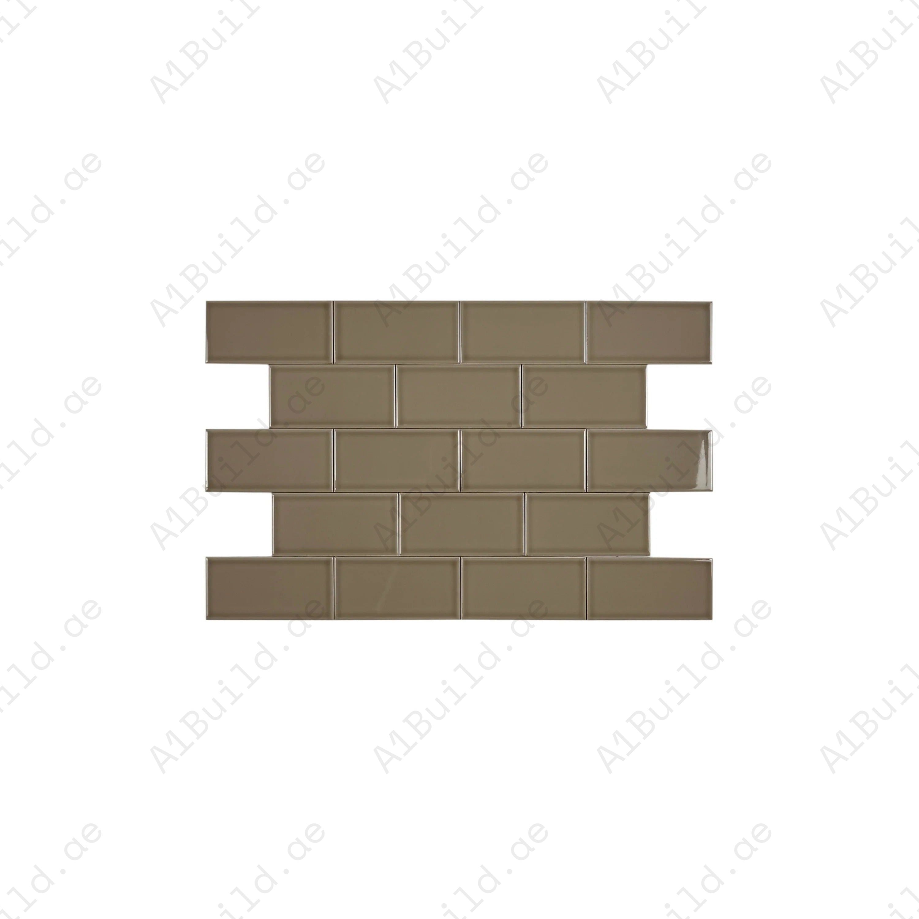 Shop Urban Luxe Light Brown Glossy Flat Ceramic Tile. Durable, easy to clean, and stylish – perfect for kitchens, bathrooms, accent walls, and modern interiors.