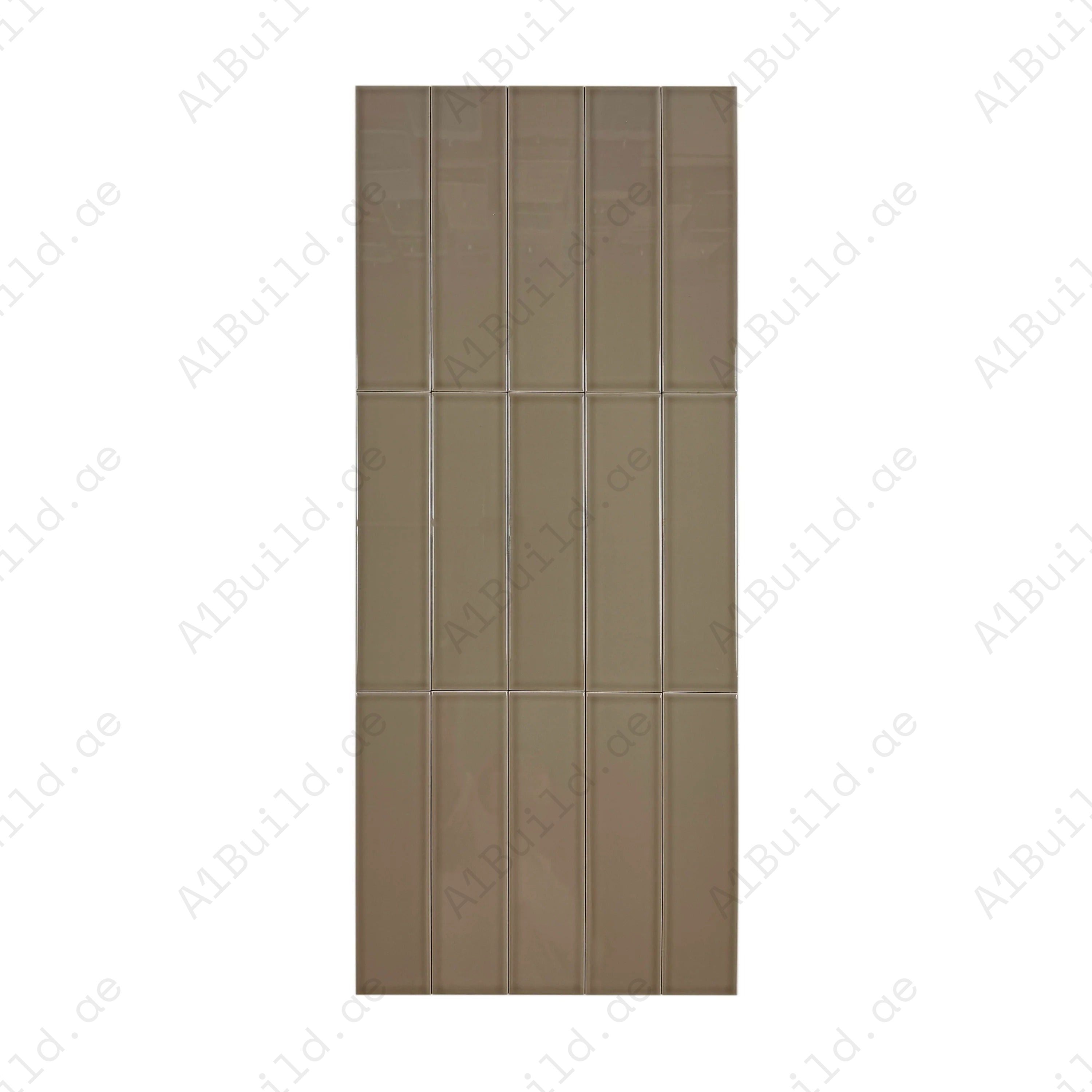 Shop Urban Luxe Light Brown Glossy Flat Ceramic Tile. Durable, stylish, and easy to clean – ideal for kitchens, bathrooms, accent walls, and contemporary interiors.
