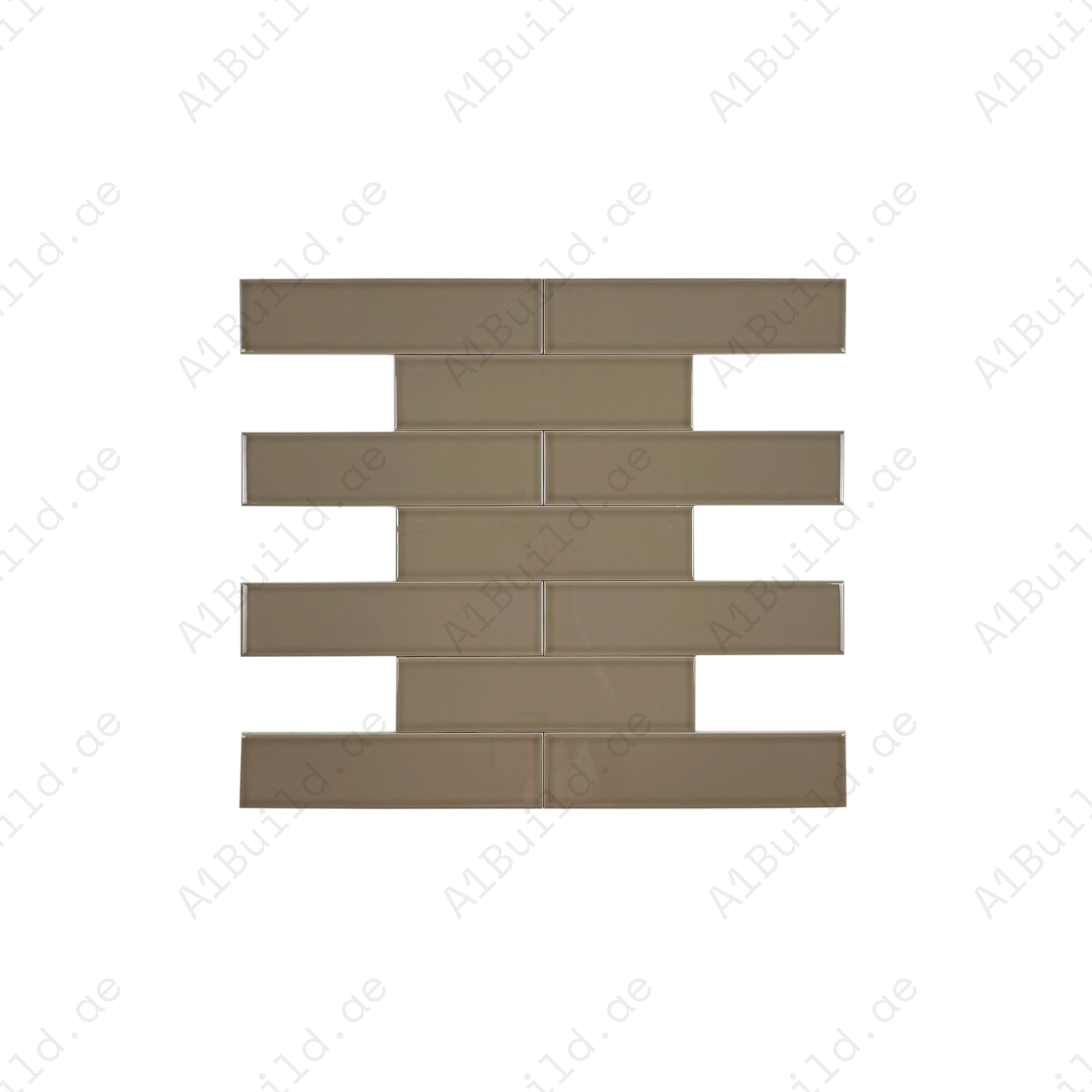 Shop Urban Luxe Light Brown Glossy Flat Ceramic Tile. Durable, stylish, and easy to clean – ideal for kitchens, bathrooms, accent walls, and contemporary interiors.