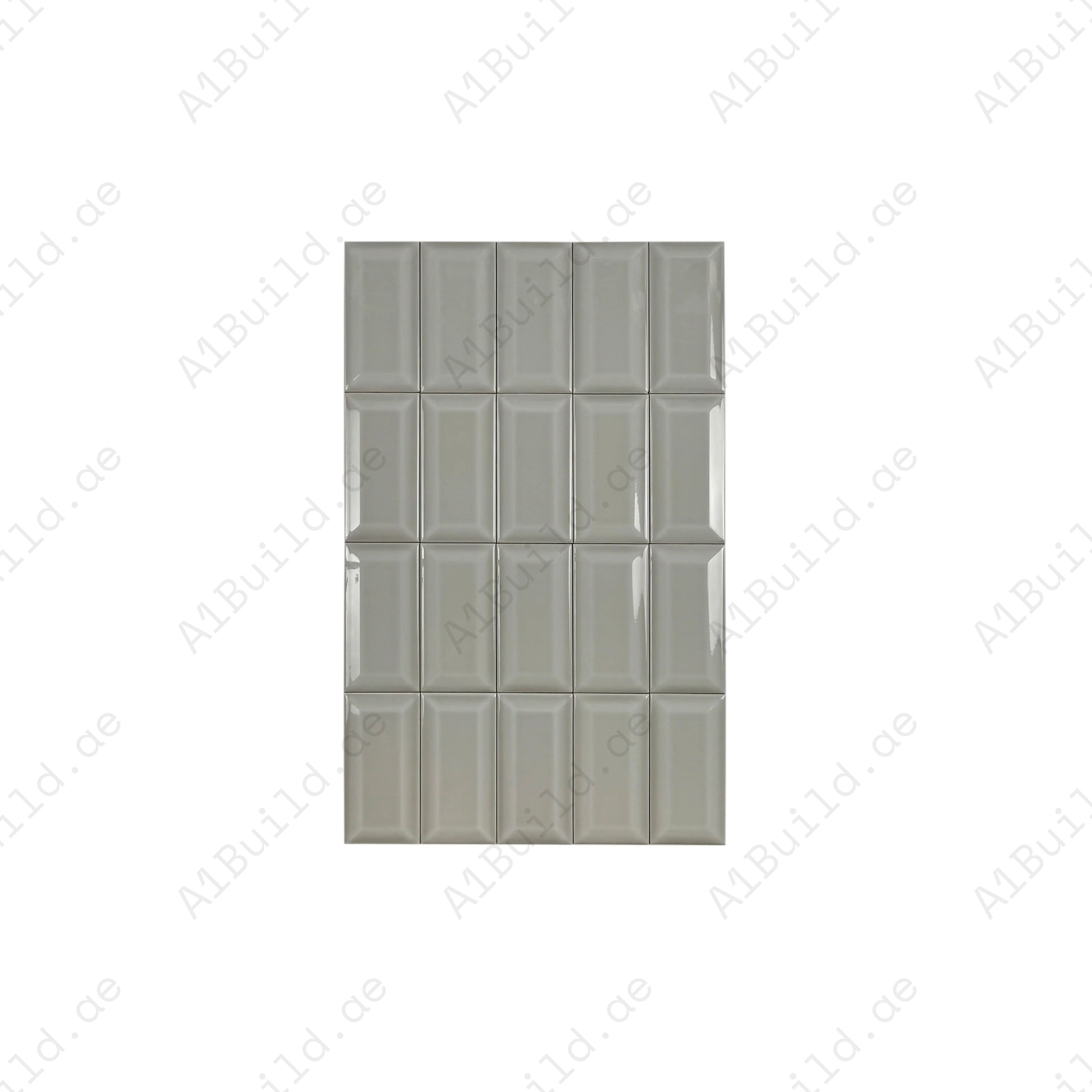 Shop Urban Luxe Light Grey Glossy Beveled Ceramic Tile. Durable, easy to clean, and stylish – ideal for kitchens, bathrooms, accent walls, and modern interiors.