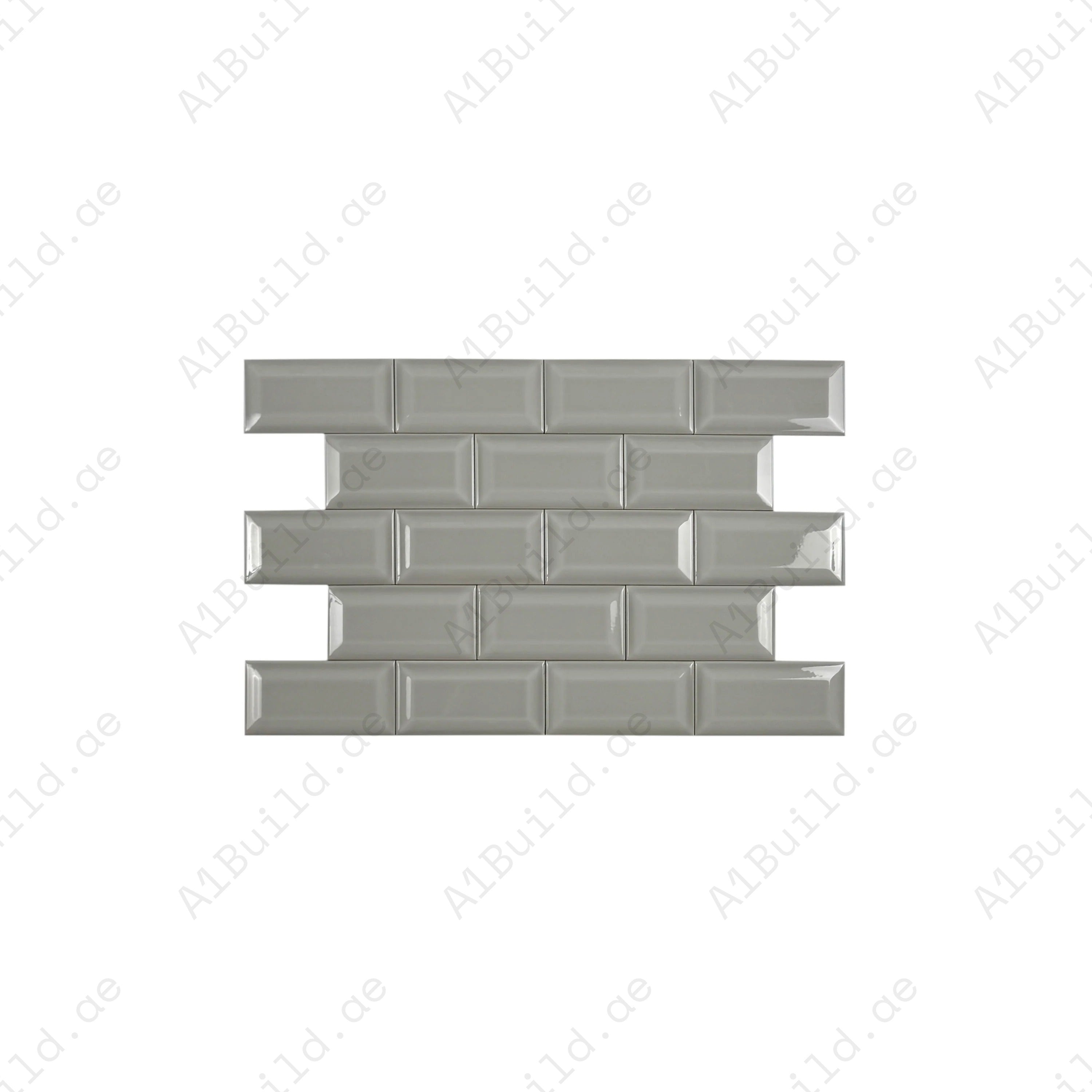 Shop Urban Luxe Light Grey Glossy Beveled Ceramic Tile. Durable, easy to clean, and stylish – ideal for kitchens, bathrooms, accent walls, and modern interiors.
