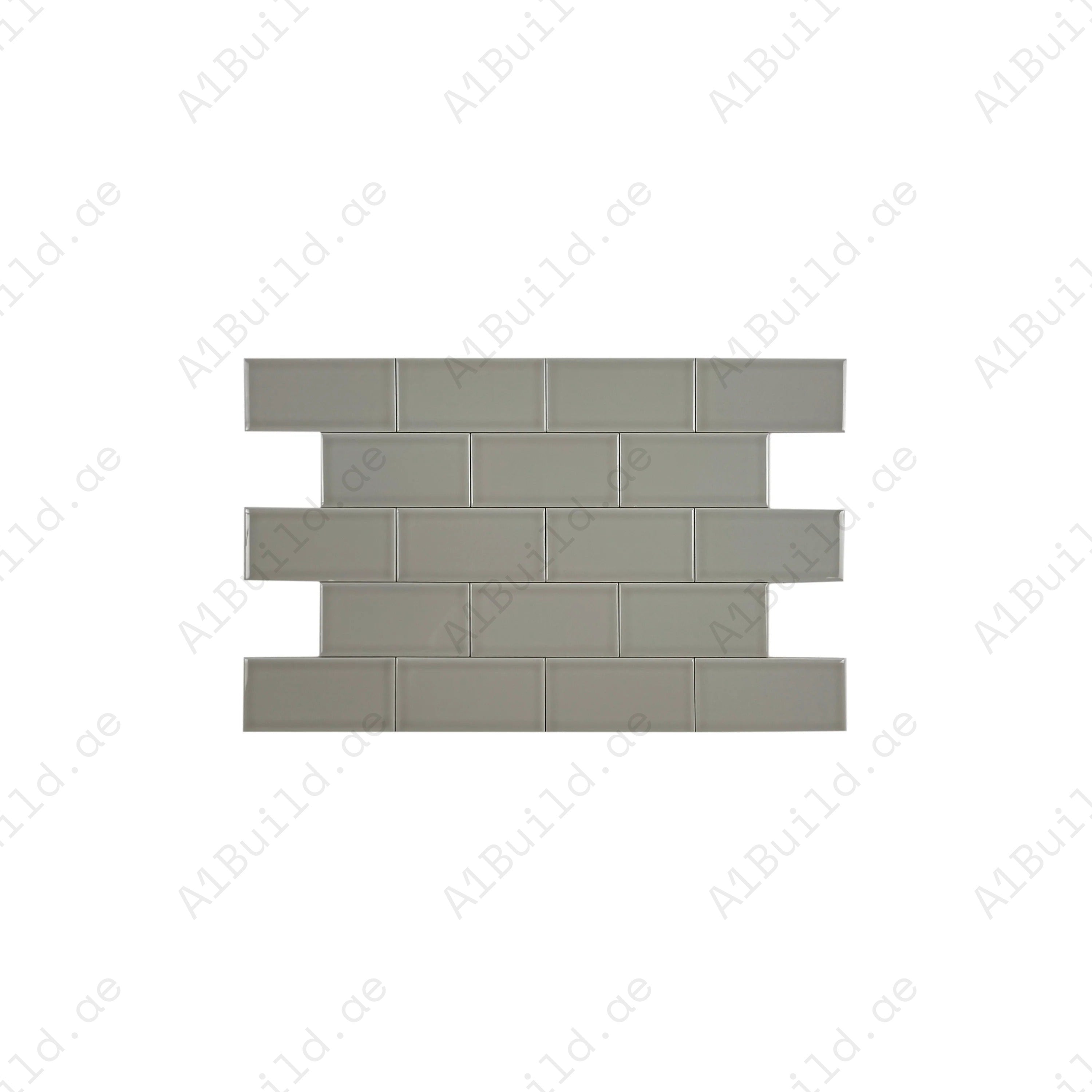 Shop Urban Luxe Light Grey Glossy Flat Ceramic Tile. Durable, easy to clean, and stylish – ideal for kitchens, bathrooms, accent walls, and modern interiors.