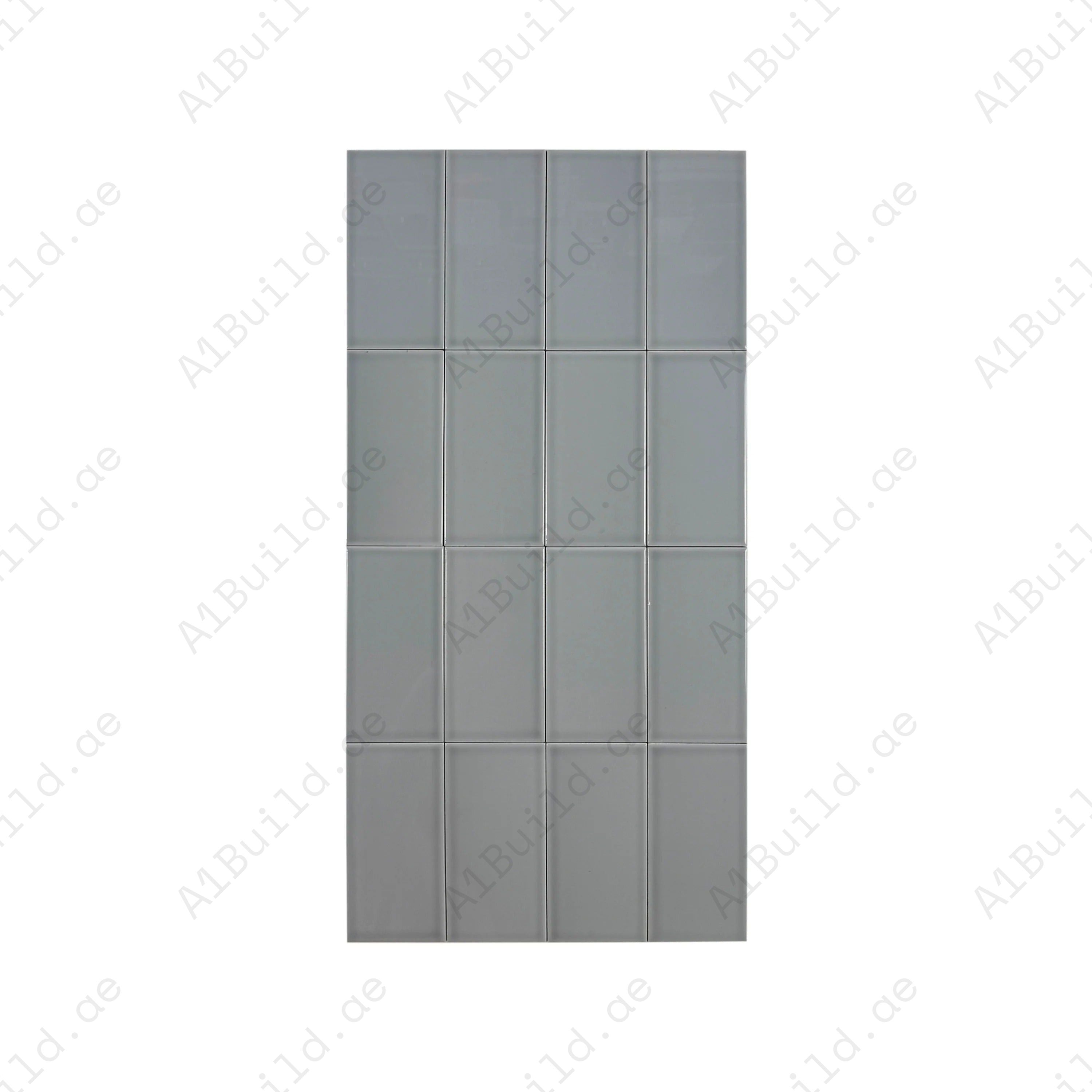 Shop Urban Luxe Light Grey Glossy Flat Ceramic Tile. Durable, stylish, and easy to clean – ideal for kitchens, bathrooms, accent walls, and modern interiors.