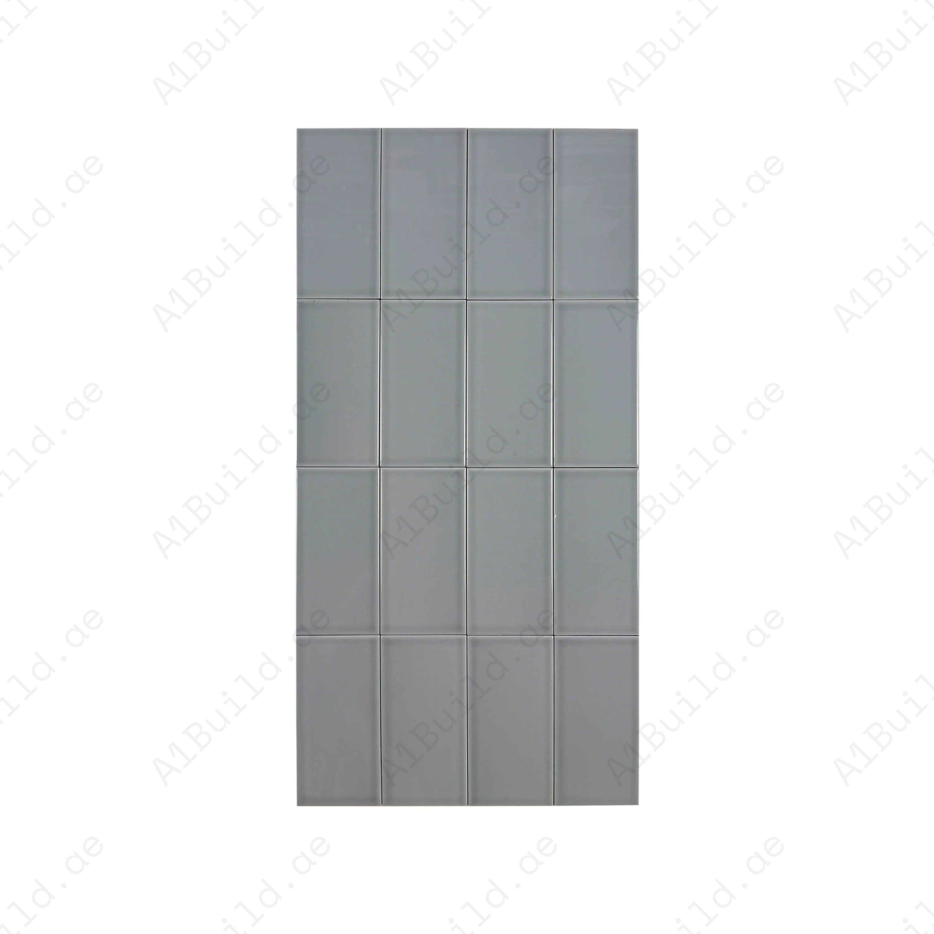 Shop Urban Luxe Light Grey Glossy Flat Ceramic Tile. Durable, stylish, and easy to clean – ideal for kitchens, bathrooms, accent walls, and modern interiors.