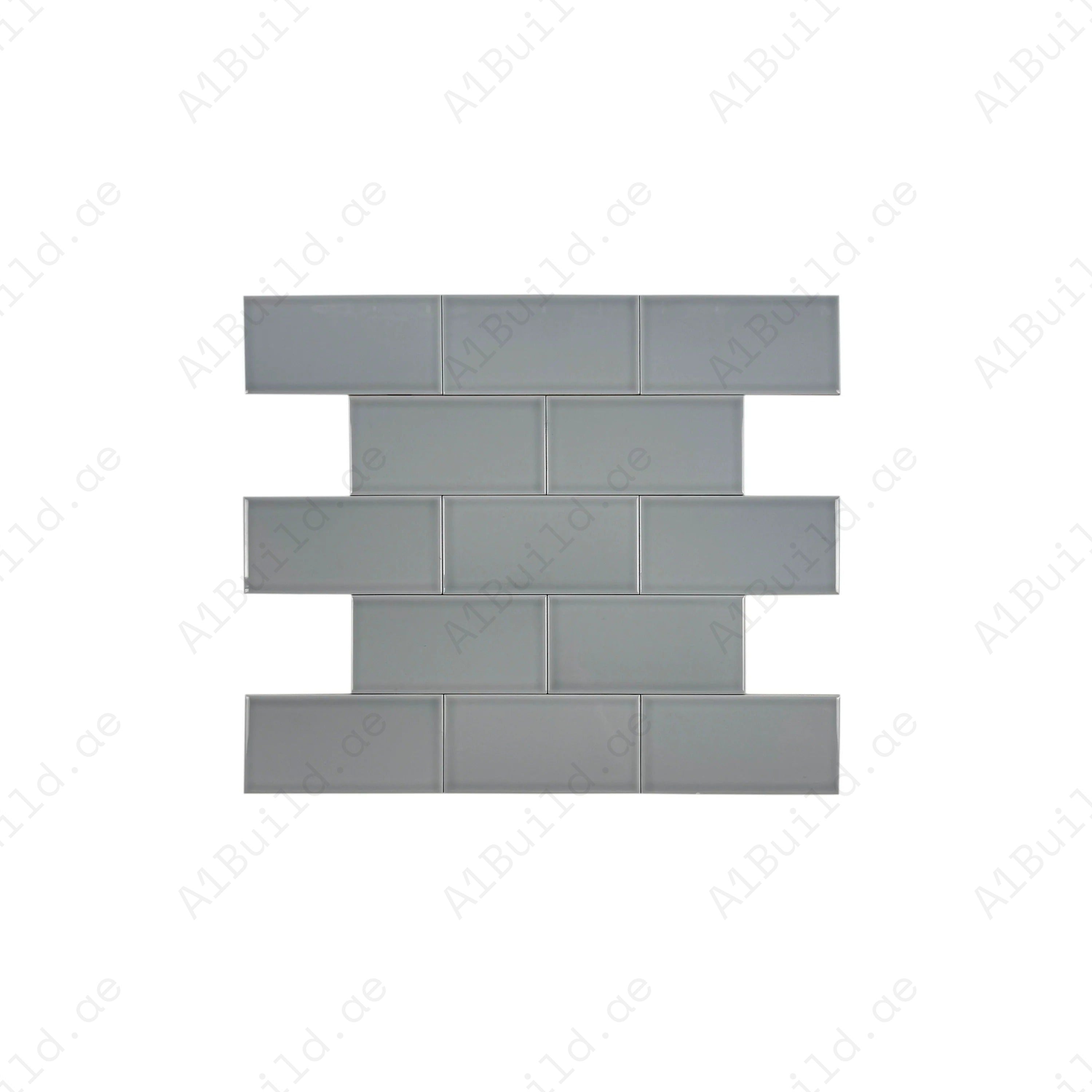 Shop Urban Luxe Light Grey Glossy Flat Ceramic Tile. Durable, stylish, and easy to clean – ideal for kitchens, bathrooms, accent walls, and modern interiors.