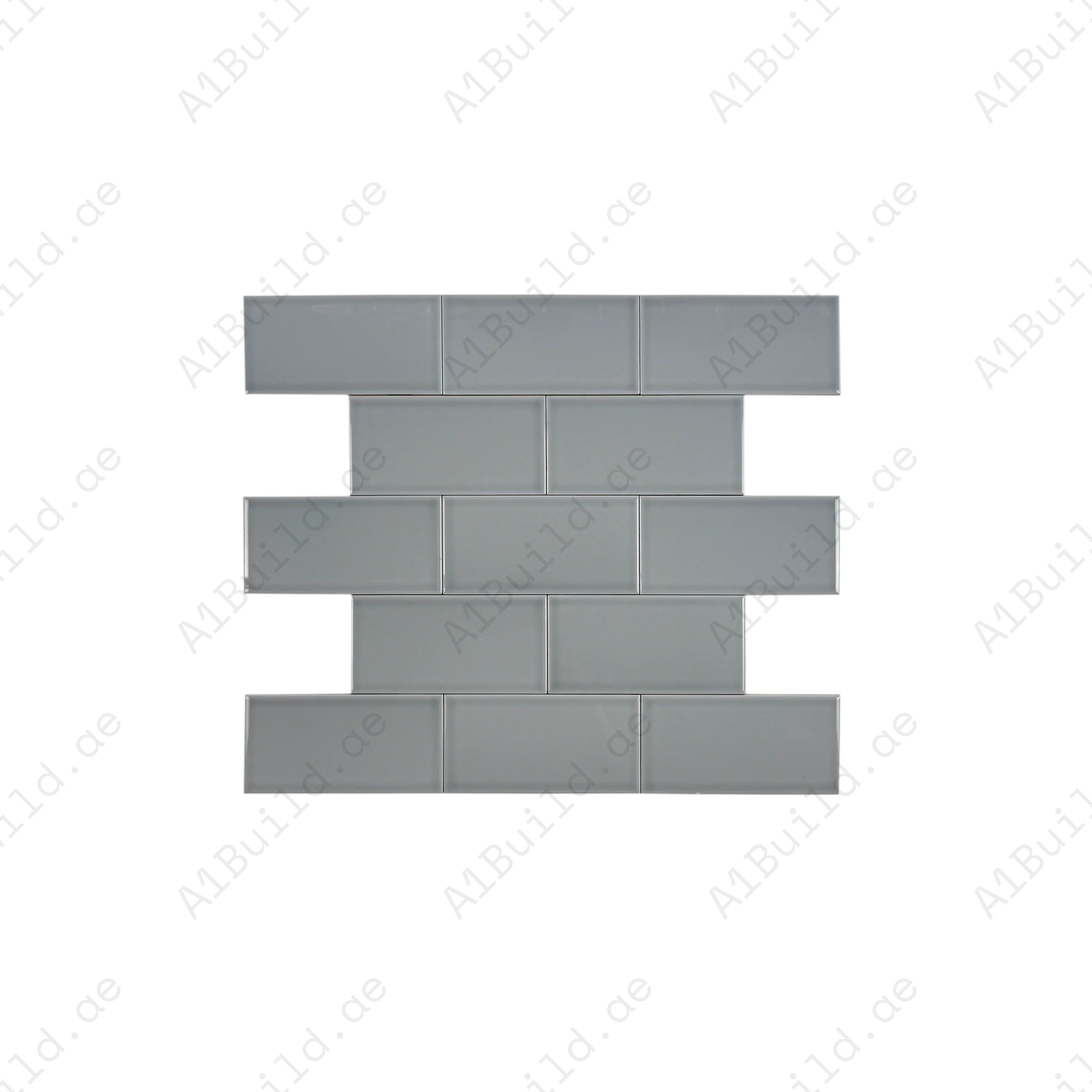 Shop Urban Luxe Light Grey Glossy Flat Ceramic Tile. Durable, stylish, and easy to clean – ideal for kitchens, bathrooms, accent walls, and modern interiors.