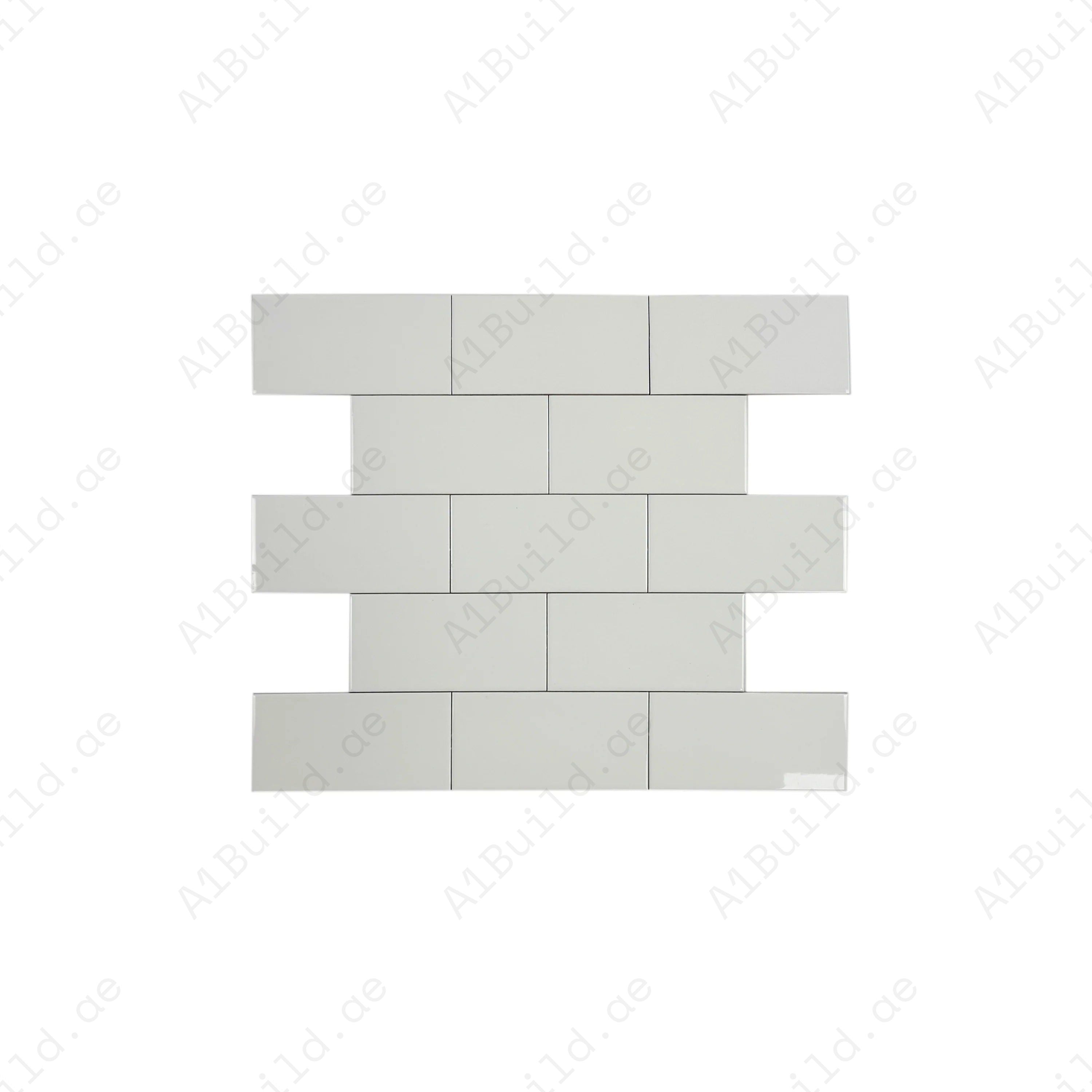 Shop Urban Luxe Milk White Glossy Flat Ceramic Tile. Durable, stylish, and easy to clean – ideal for kitchens, bathrooms, accent walls, and modern interiors.
