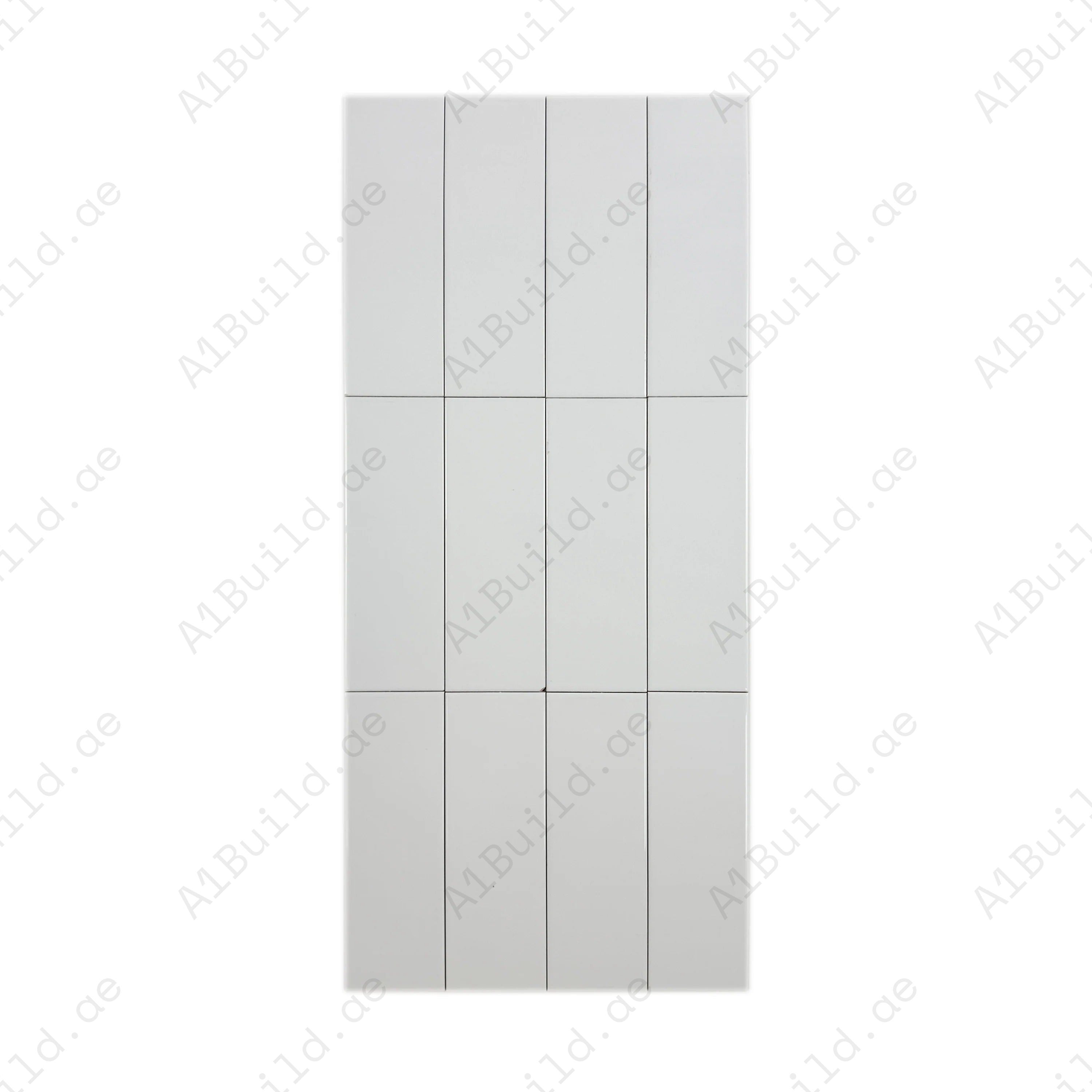 Shop Urban Luxe Milk White Glossy Flat Ceramic Tile. Durable, stylish, and easy to clean – perfect for kitchens, bathrooms, accent walls, and contemporary interiors.