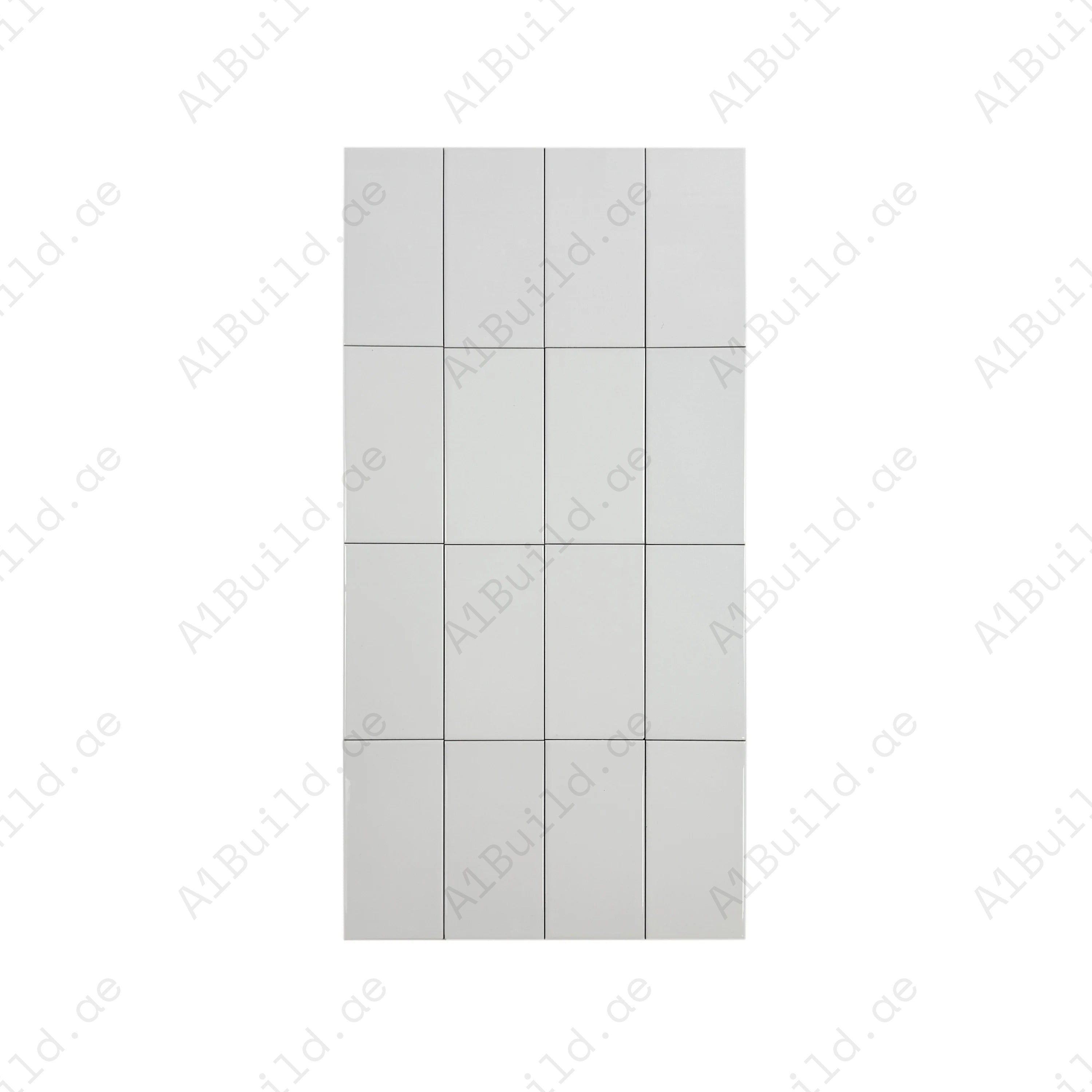 Shop Urban Luxe White Glossy Flat Ceramic Tile. Durable, stylish, and easy to clean – ideal for kitchens, bathrooms, accent walls, and contemporary interiors.