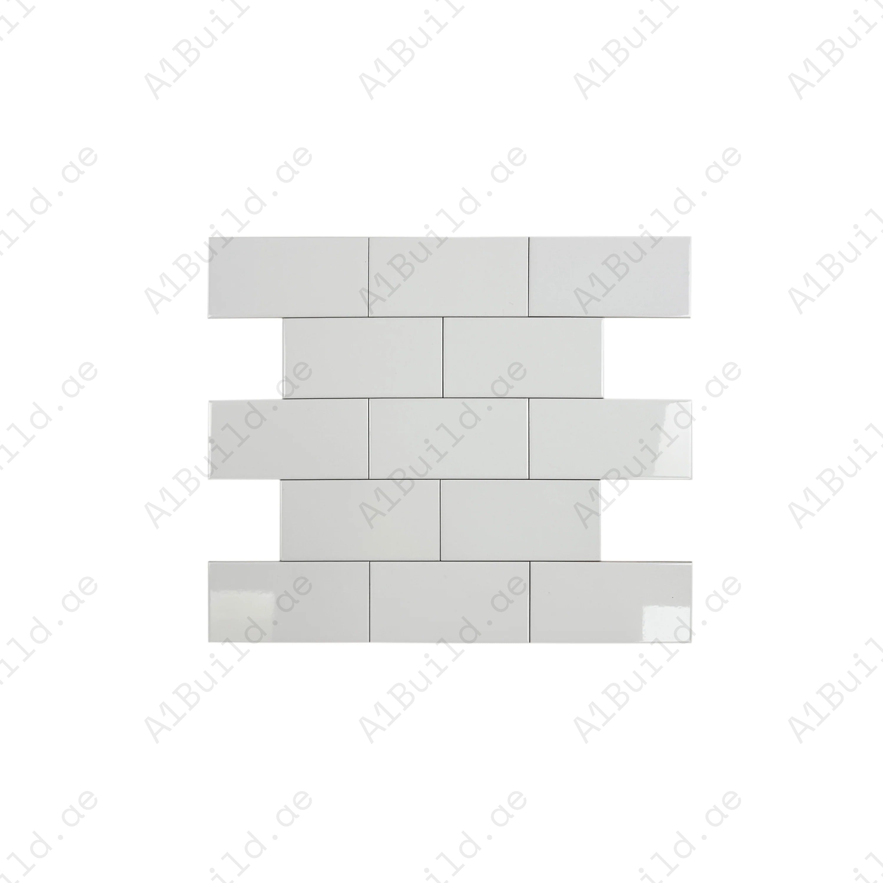 Shop Urban Luxe White Glossy Flat Ceramic Tile. Durable, stylish, and easy to clean – ideal for kitchens, bathrooms, accent walls, and contemporary interiors.