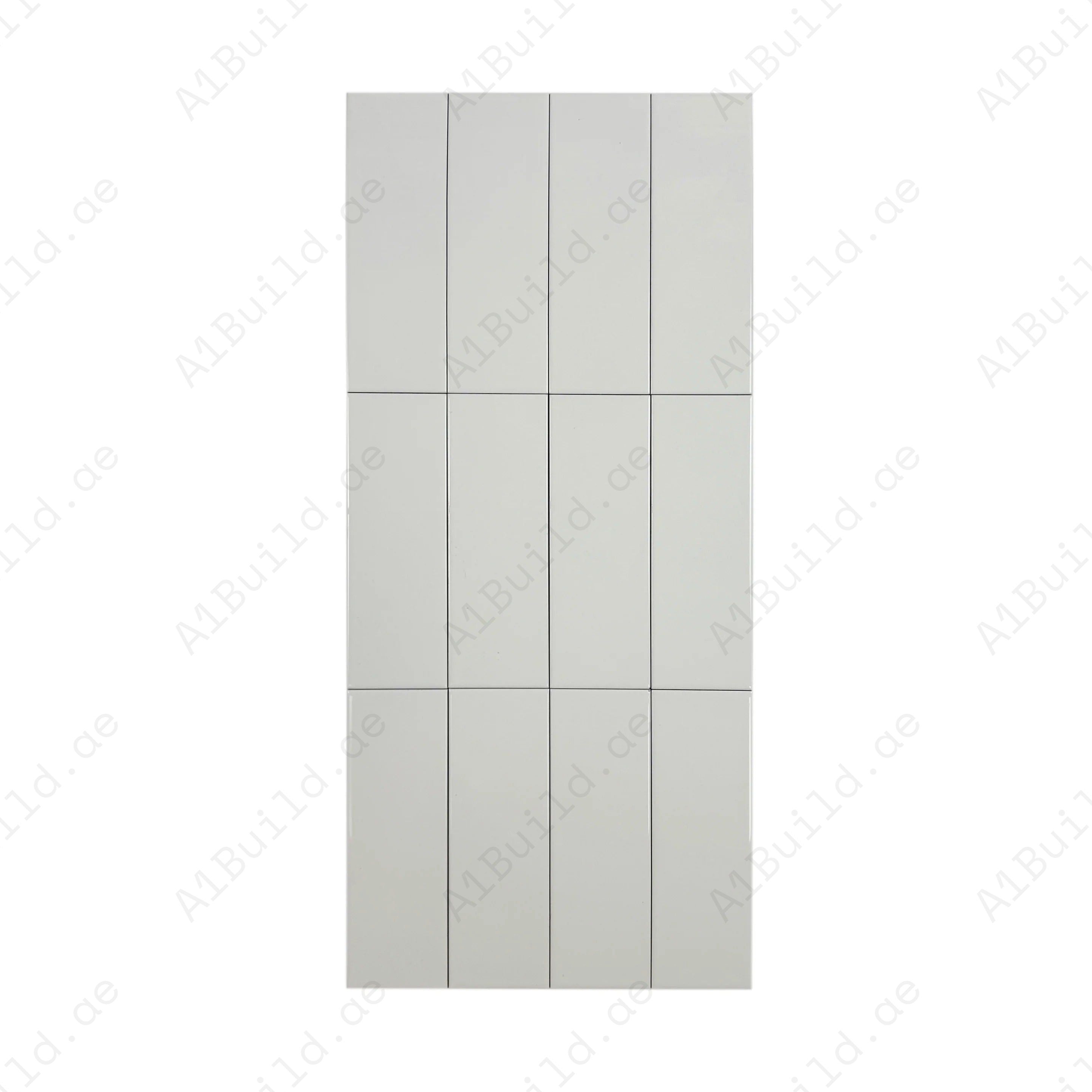 Shop Urban Luxe White Glossy Flat Ceramic Tile. Durable, stylish, and easy to clean – perfect for kitchens, bathrooms, accent walls, and contemporary interiors.