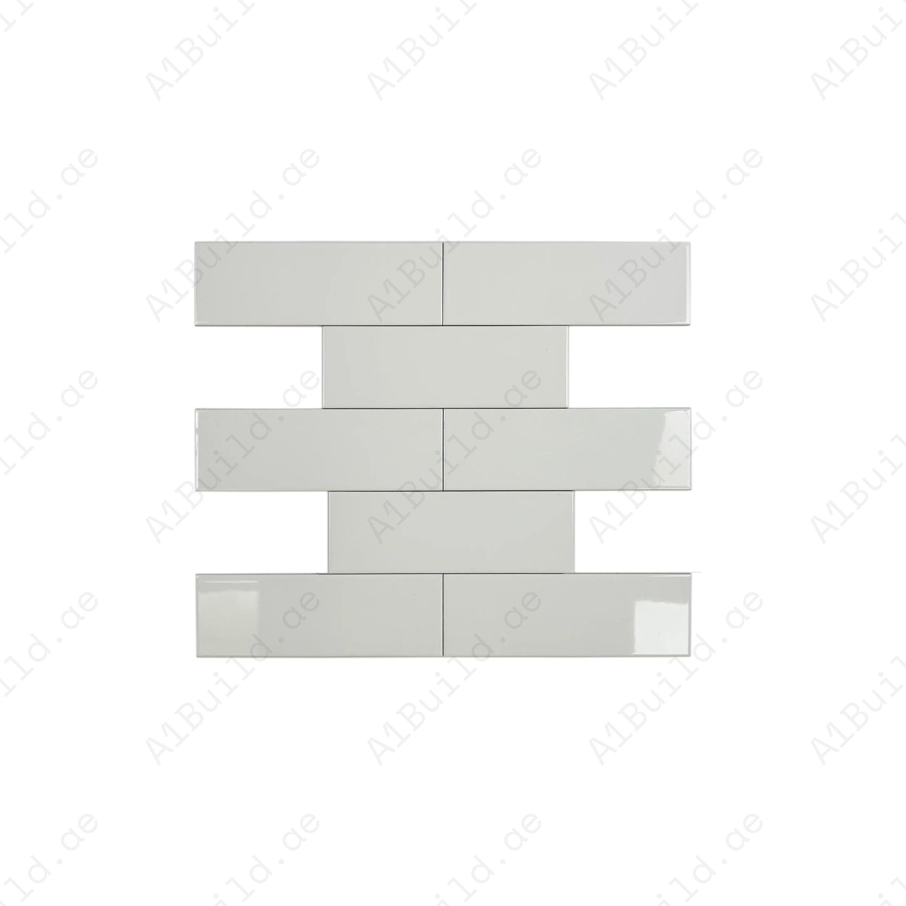 Shop Urban Luxe White Glossy Flat Ceramic Tile. Durable, stylish, and easy to clean – perfect for kitchens, bathrooms, accent walls, and contemporary interiors.