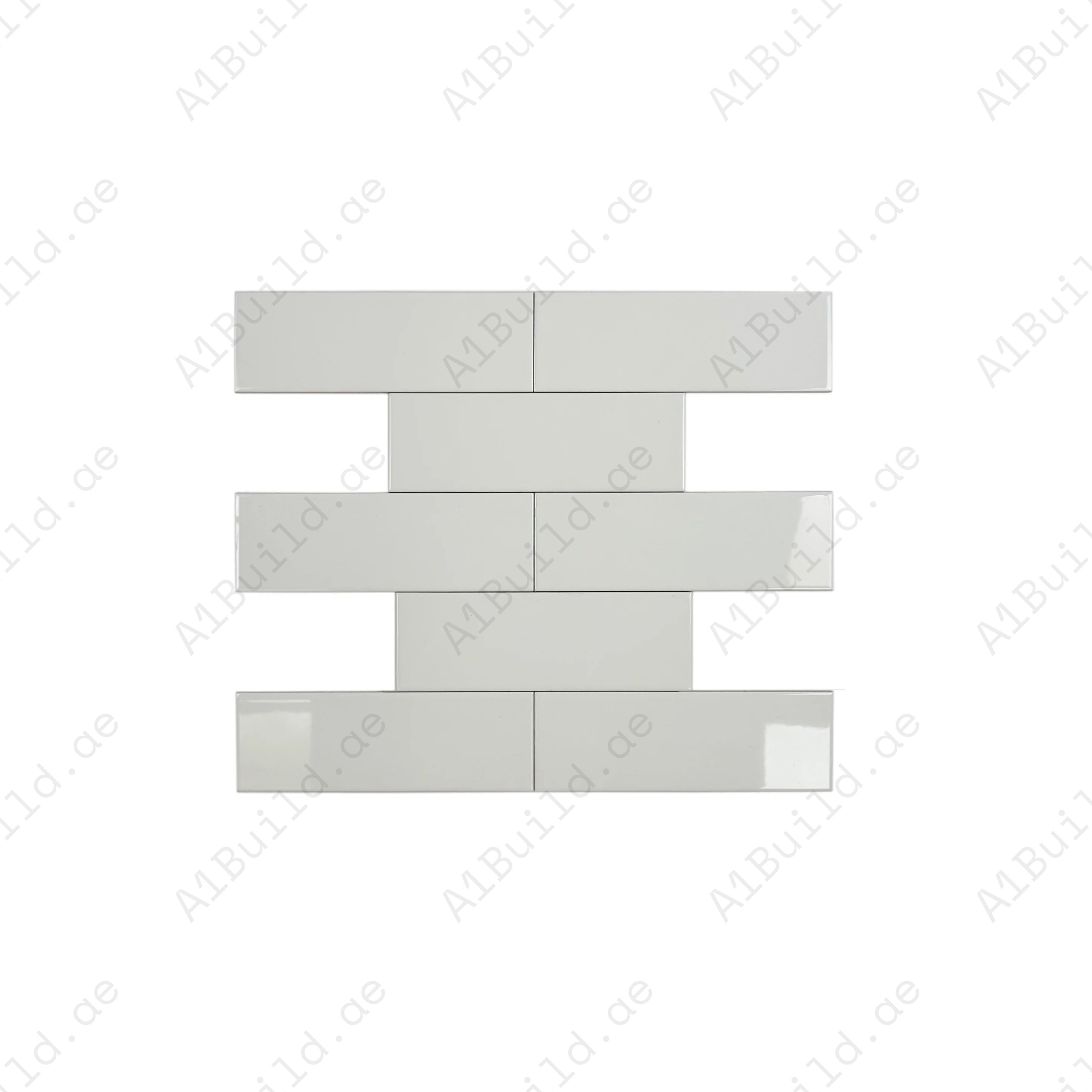 Shop Urban Luxe White Glossy Flat Ceramic Tile. Durable, stylish, and easy to clean – perfect for kitchens, bathrooms, accent walls, and contemporary interiors.