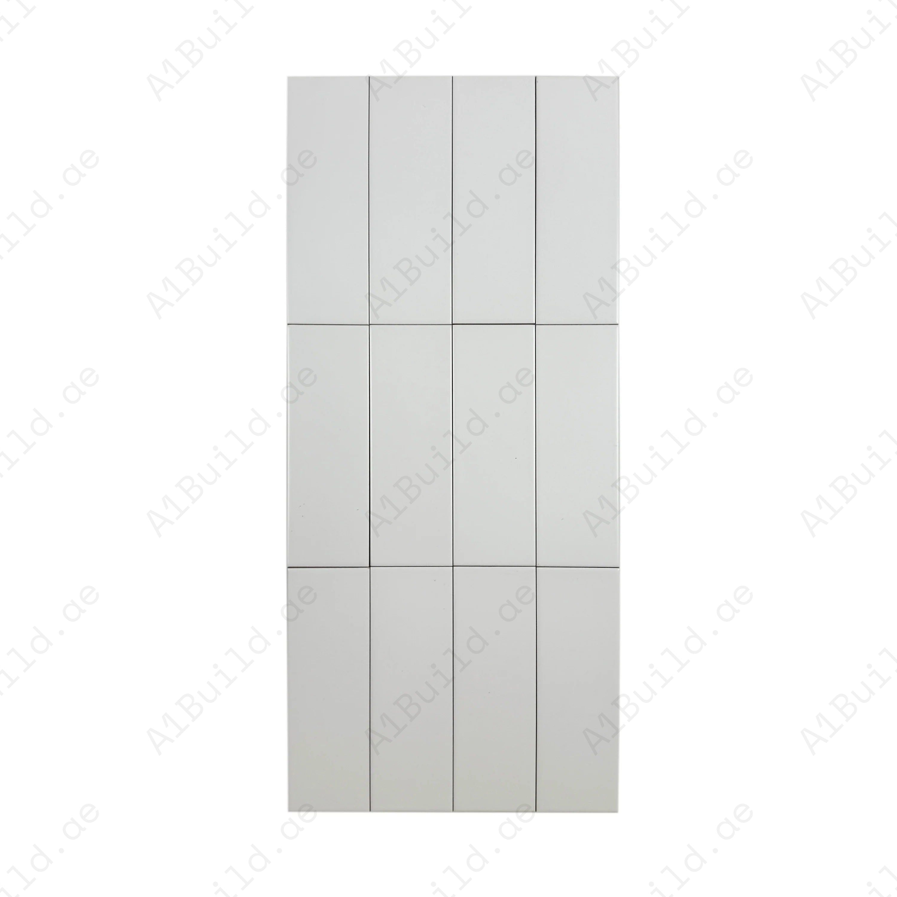 Shop Urban Luxe White Matt Flat Ceramic Tile (100x300 mm) – sleek, durable, and low-maintenance. Perfect for bathrooms, kitchens, and feature wall designs.