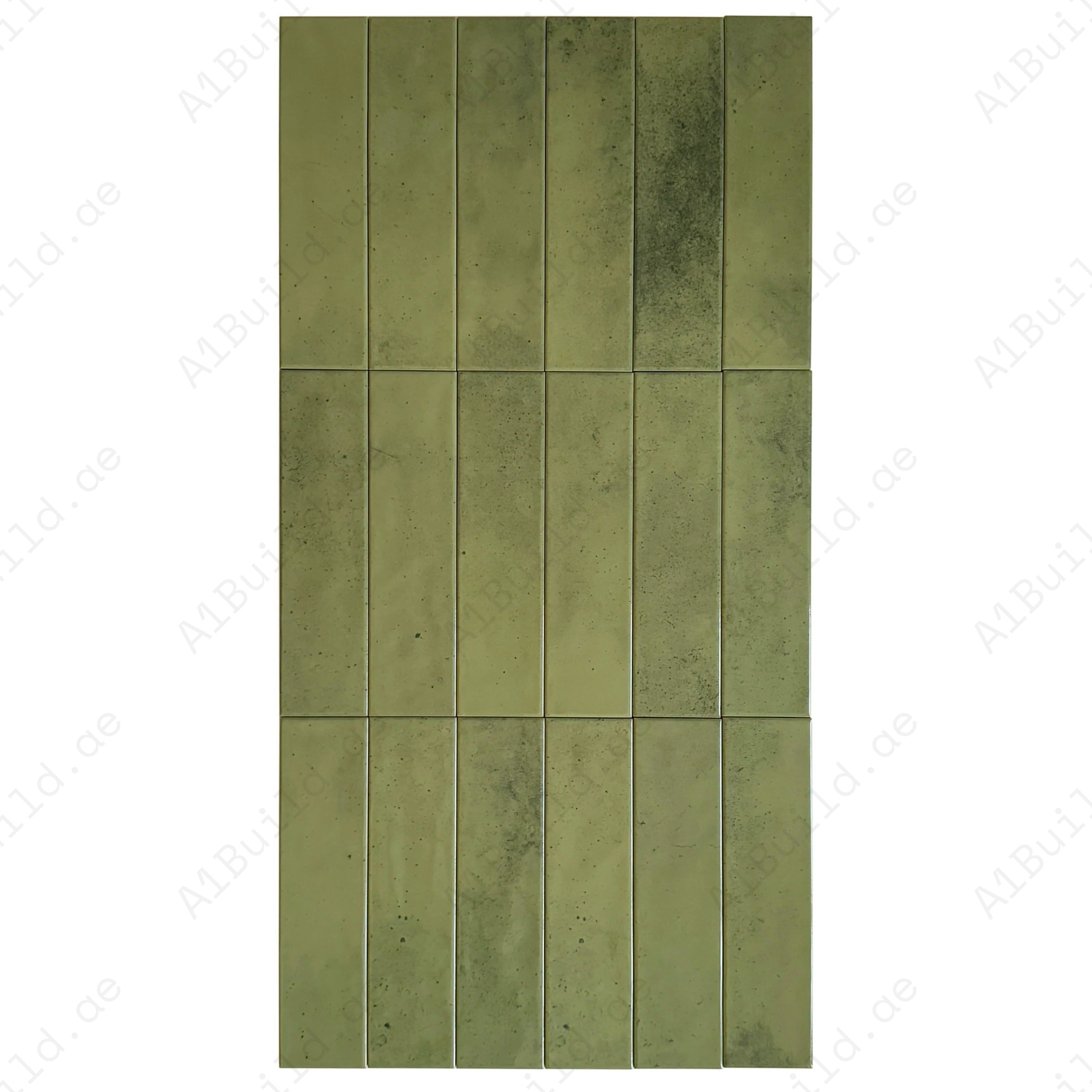 Shop Venetian Dream Lime Green Glossy Porcelain Tile (75x300 mm) – durable, elegant, and waterproof. Perfect for bathrooms, kitchens, walls, and interiors.